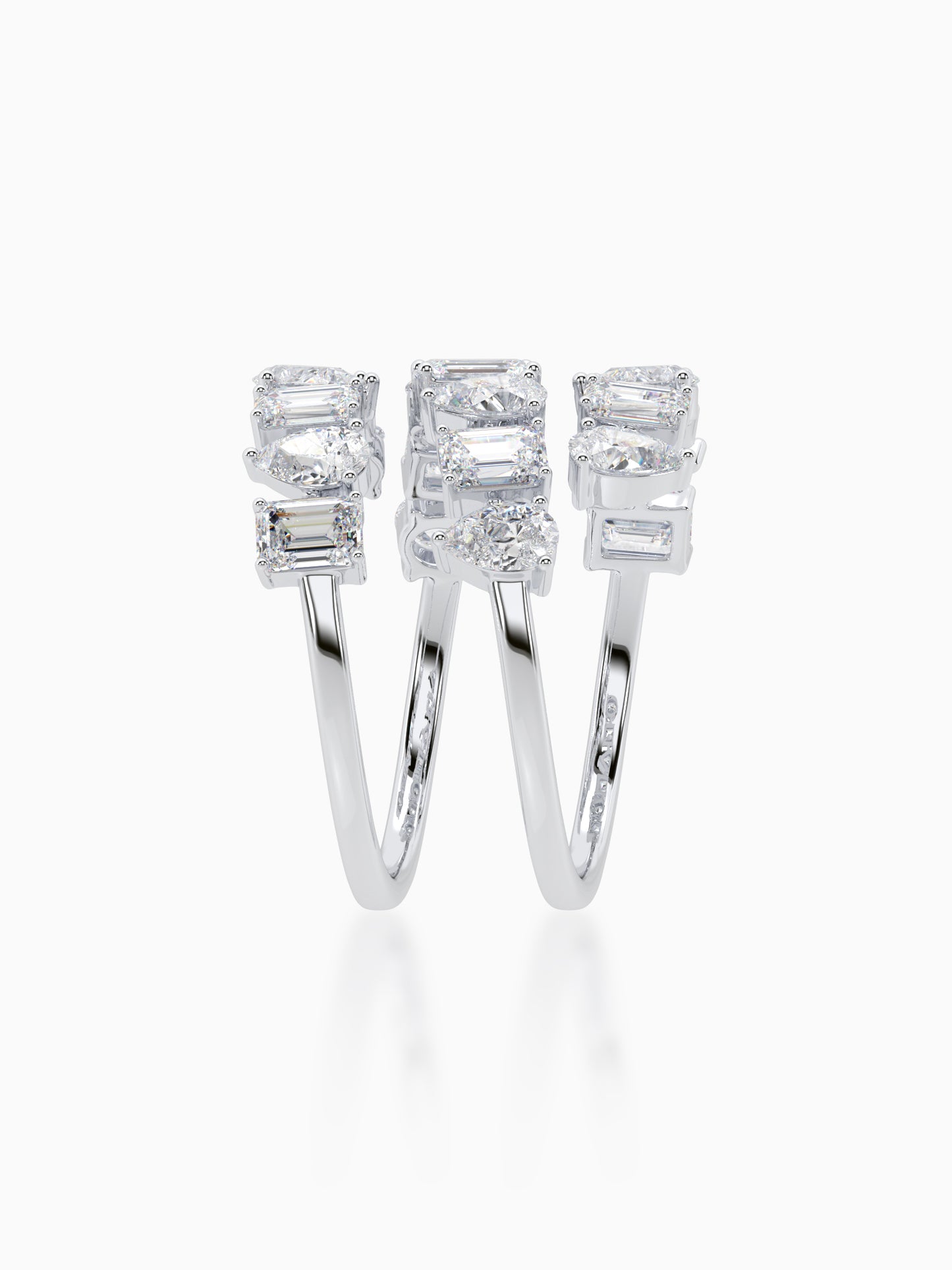 Twisted Twinkles Diamond Ring - Evol Jewels