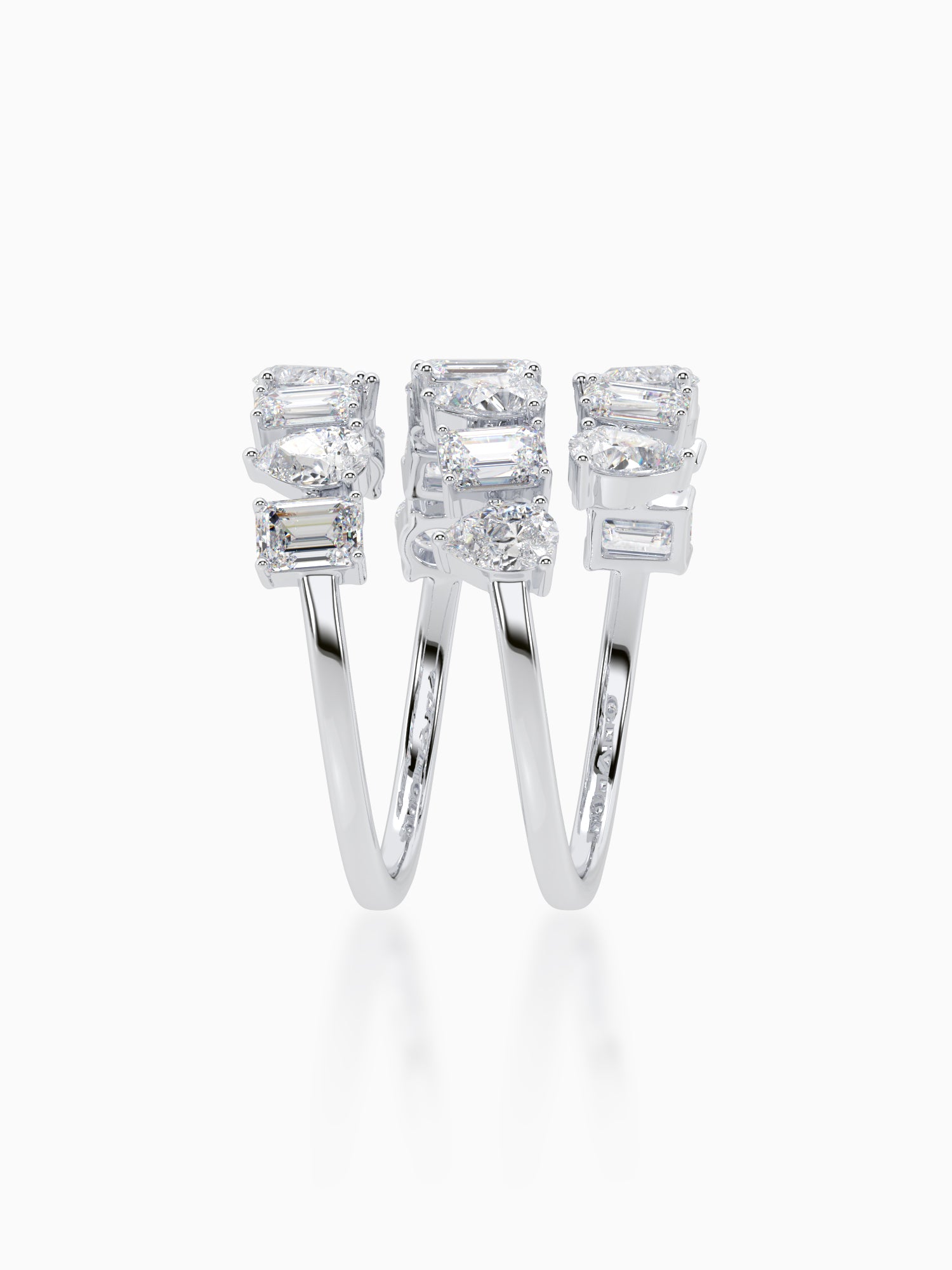 Twisted Twinkles Diamond Ring - Evol Jewels