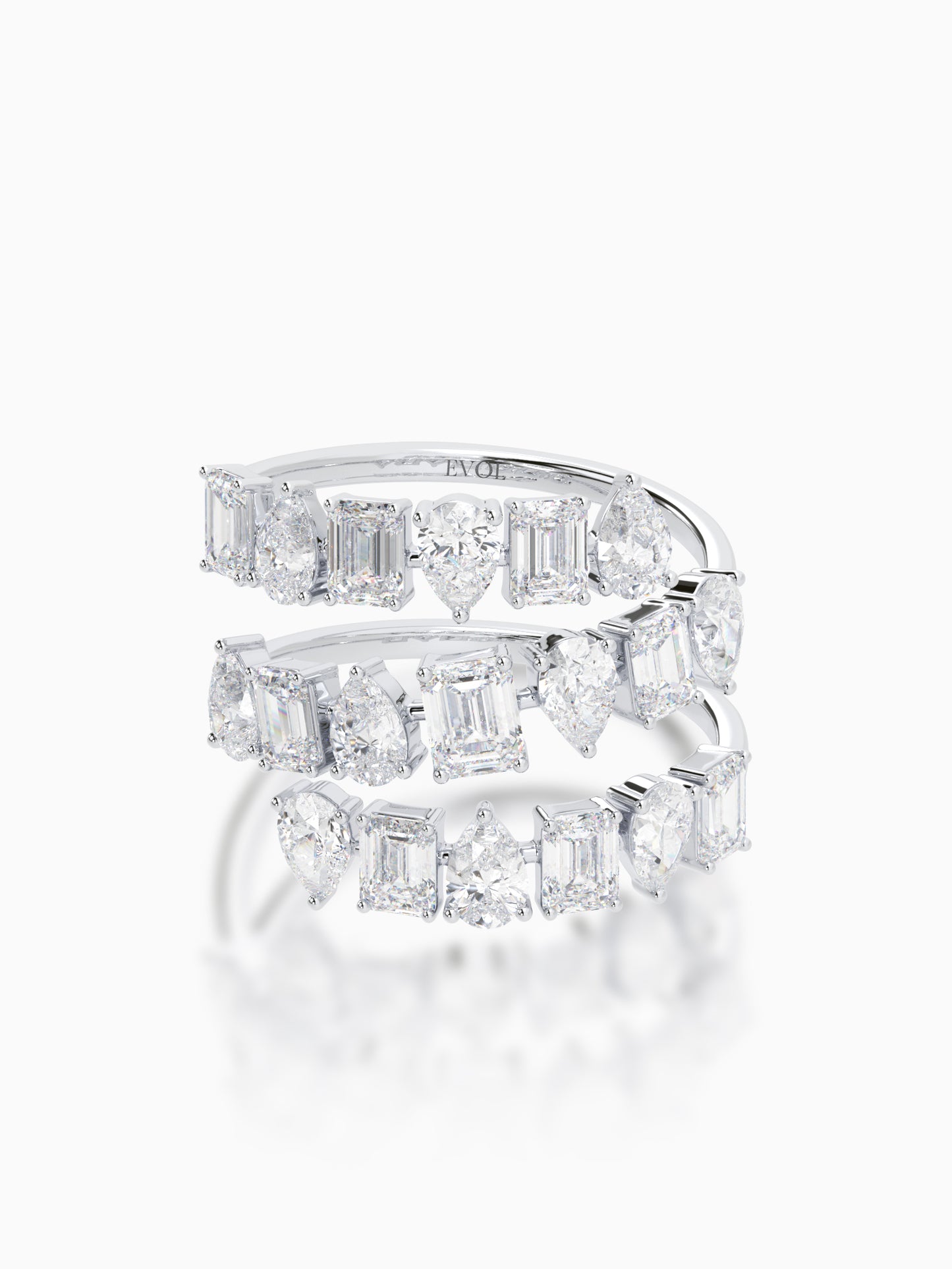 Twisted Twinkles Diamond Ring - Evol Jewels