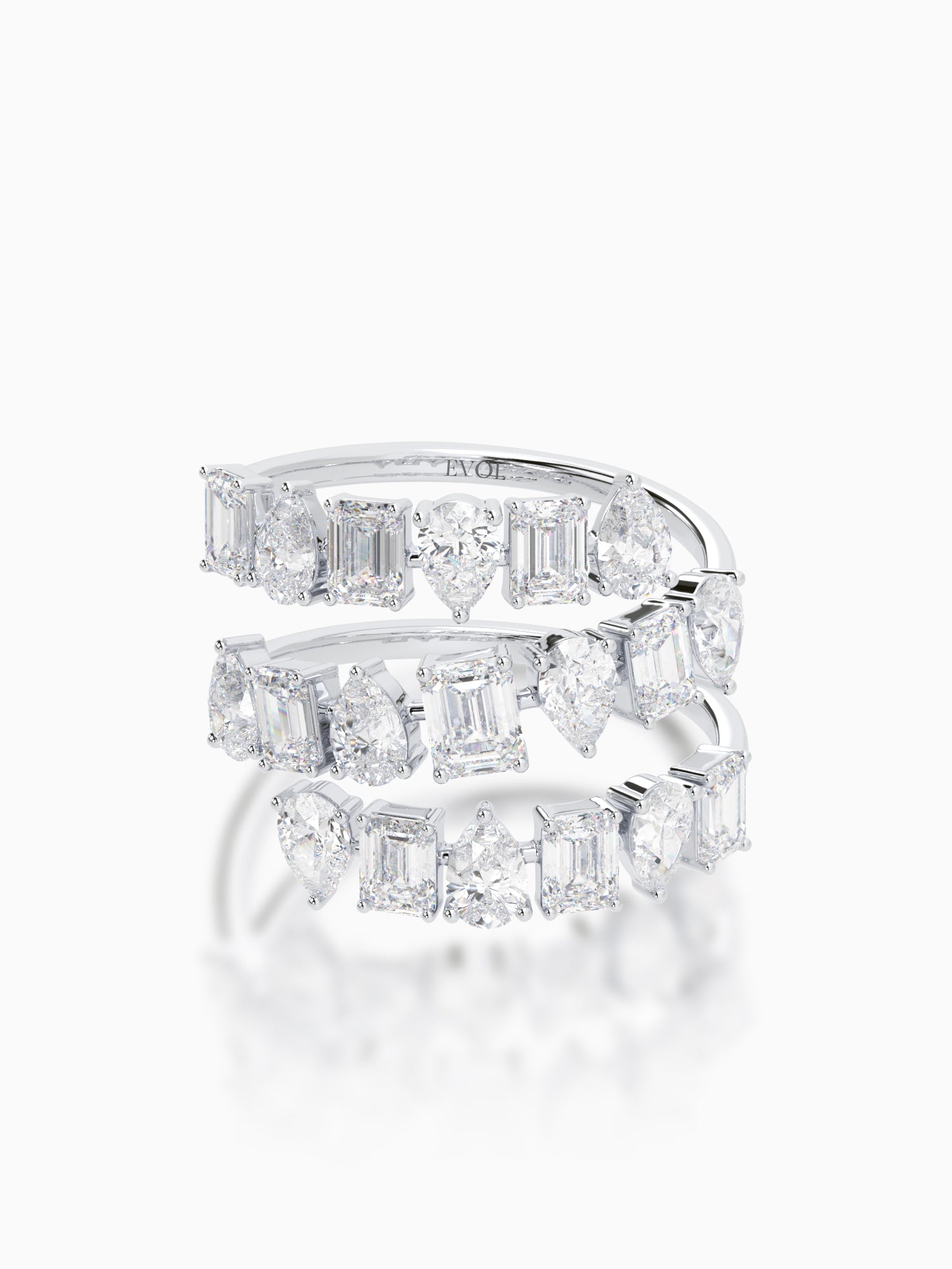 Twisted Twinkles Diamond Ring - Evol Jewels