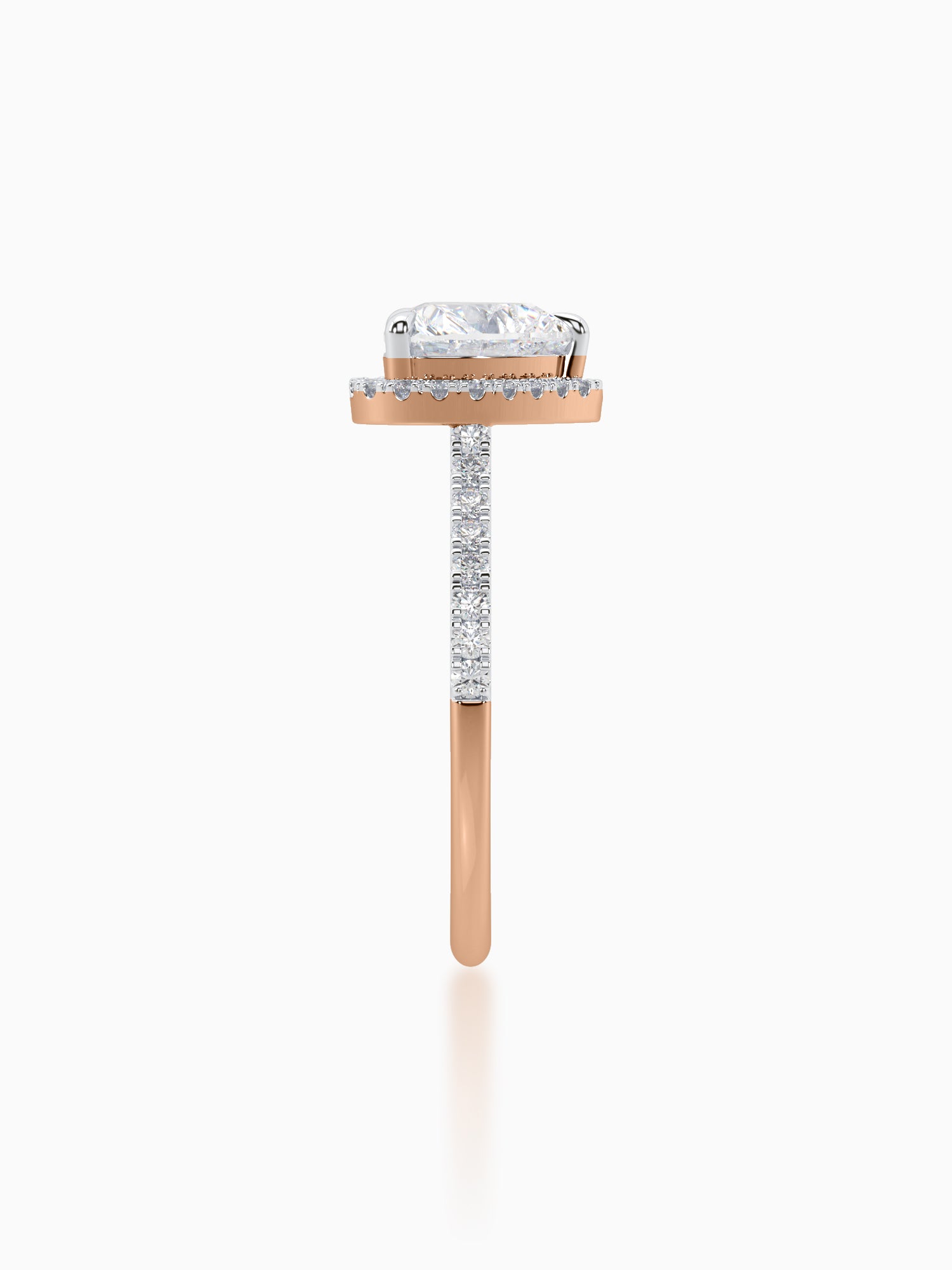 Sweet Heart Diamond Halo Ring - Evol Jewels