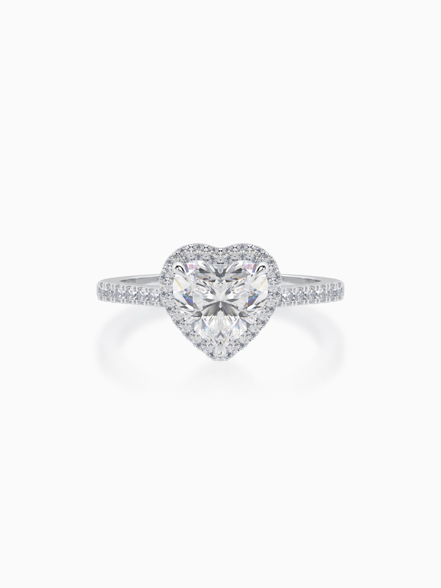 Sweet Heart Diamond Halo Ring - Evol Jewels