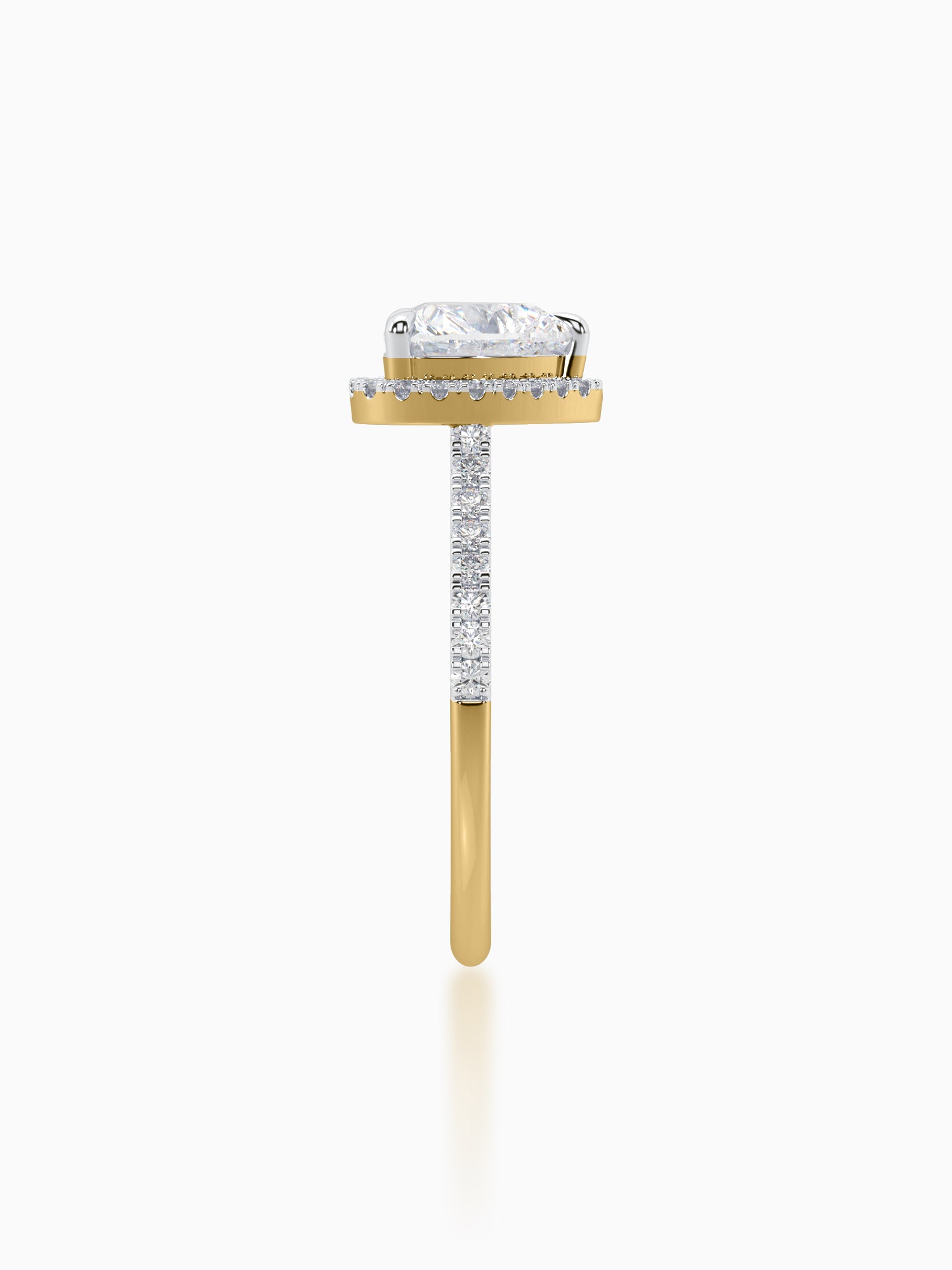 Sweet Heart Diamond Halo Ring - Evol Jewels
