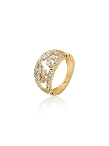 Seraphine Leaf Diamond Ring