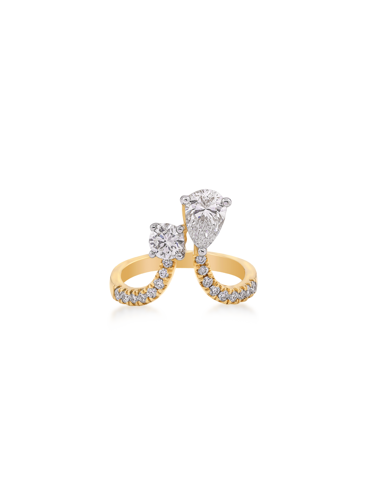 Luna Twin Diamond Wrap Ring