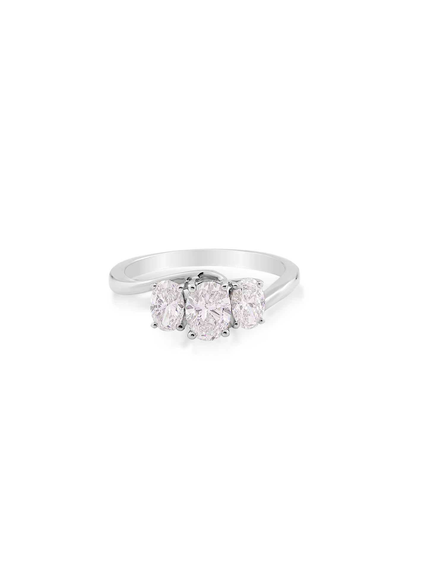 Trinity Oval Diamond Band