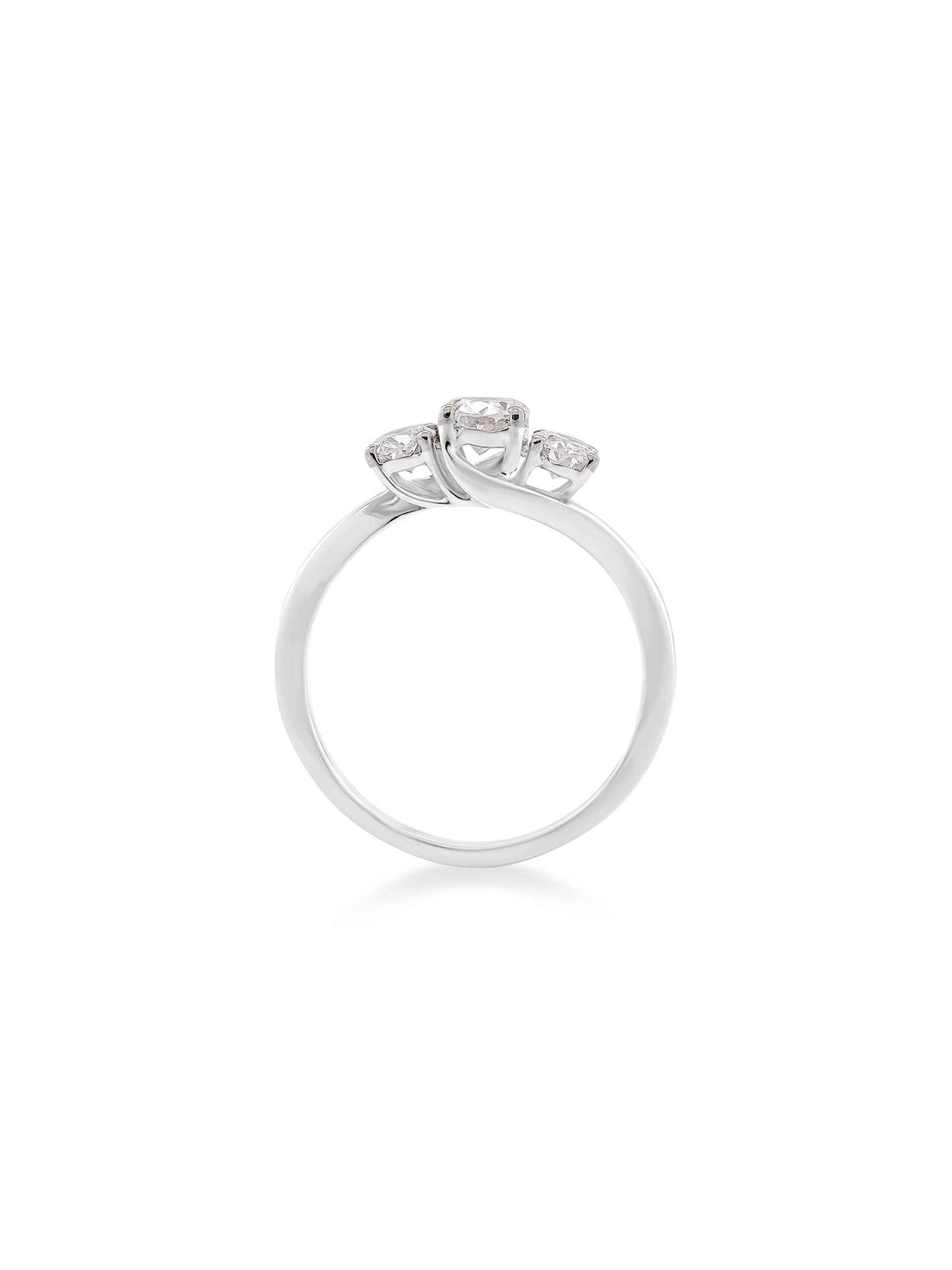 Trinity Oval Diamond Band