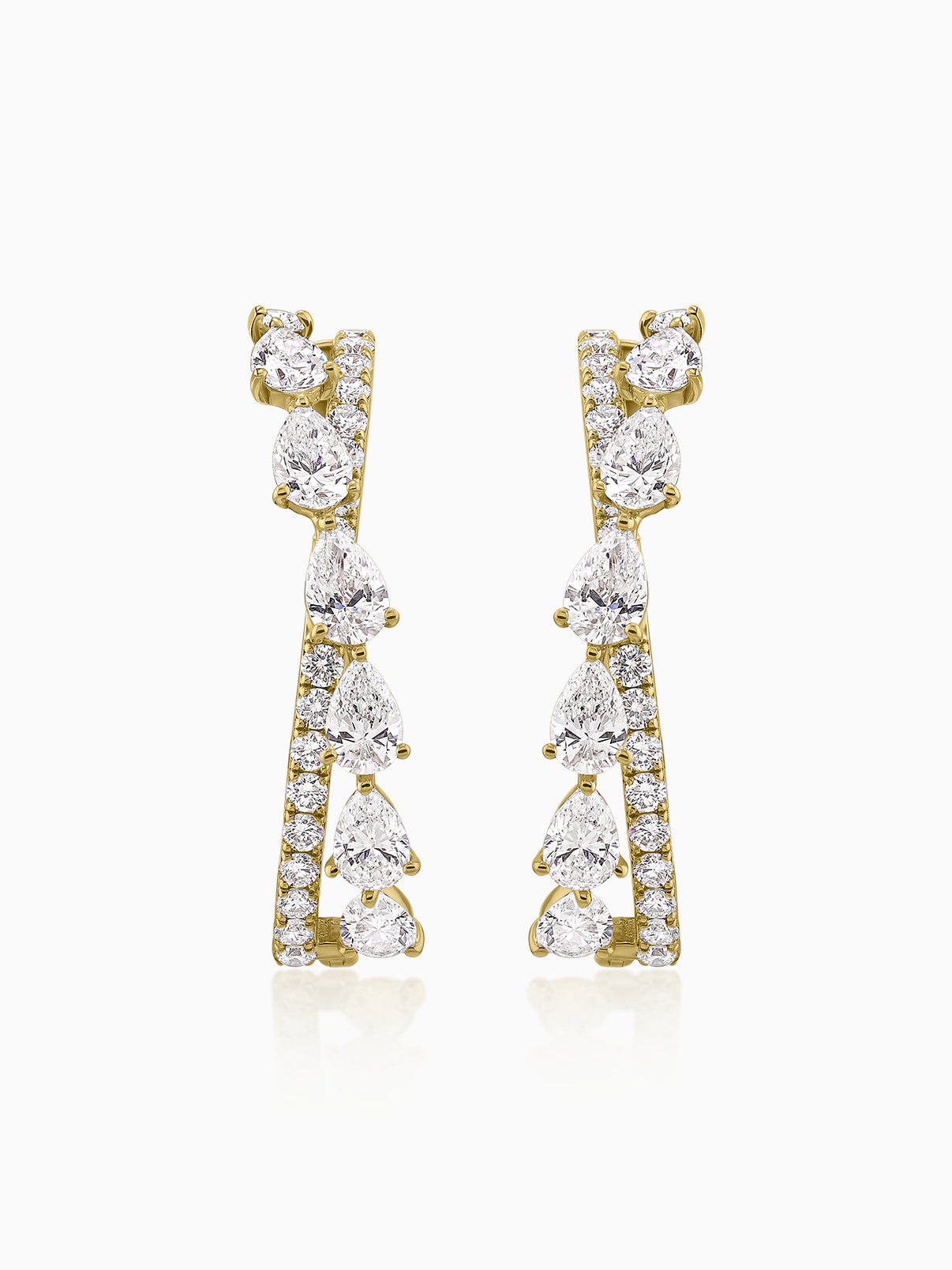 Rose Cascade Bali Earrings