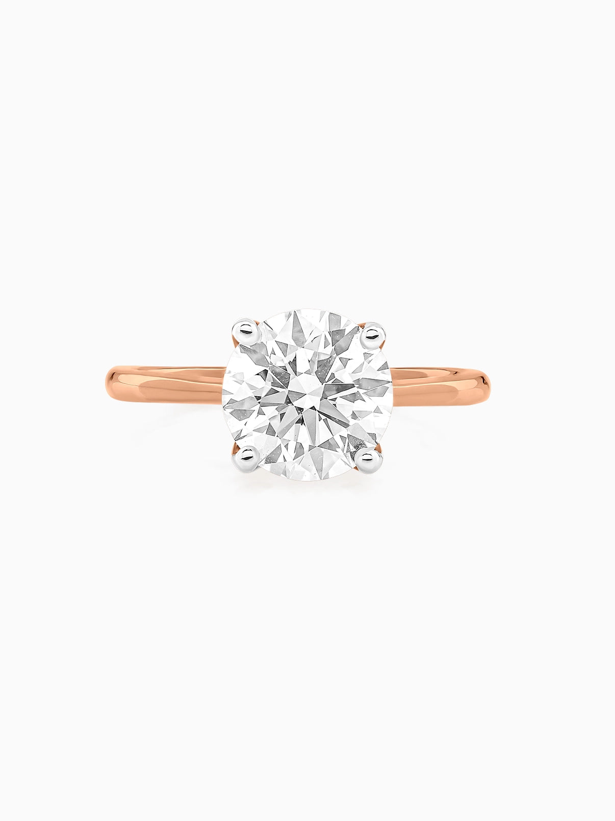 Refined Round Solitaire Ring - Evol Jewels