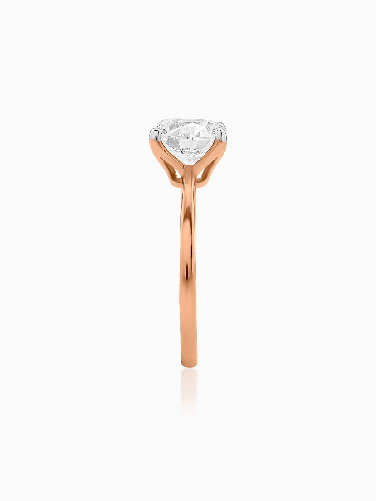 Refined Round Solitaire Ring - Evol Jewels