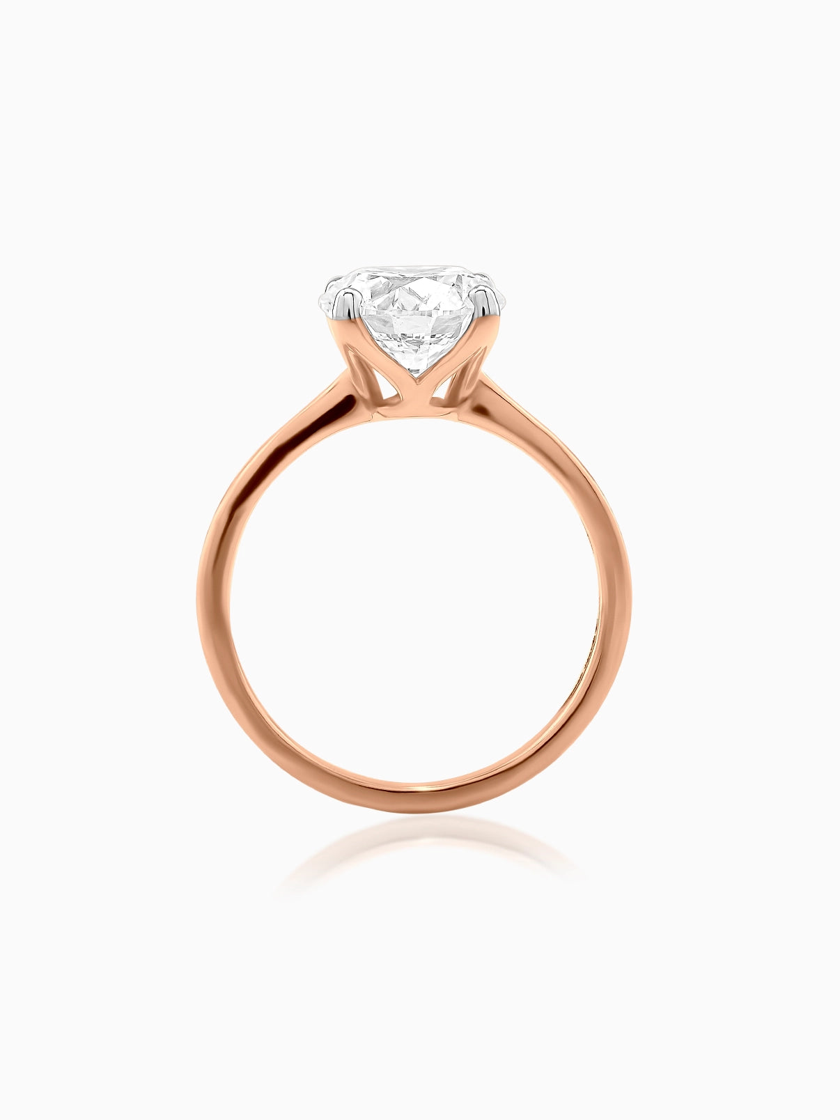 Refined Round Solitaire Ring - Evol Jewels