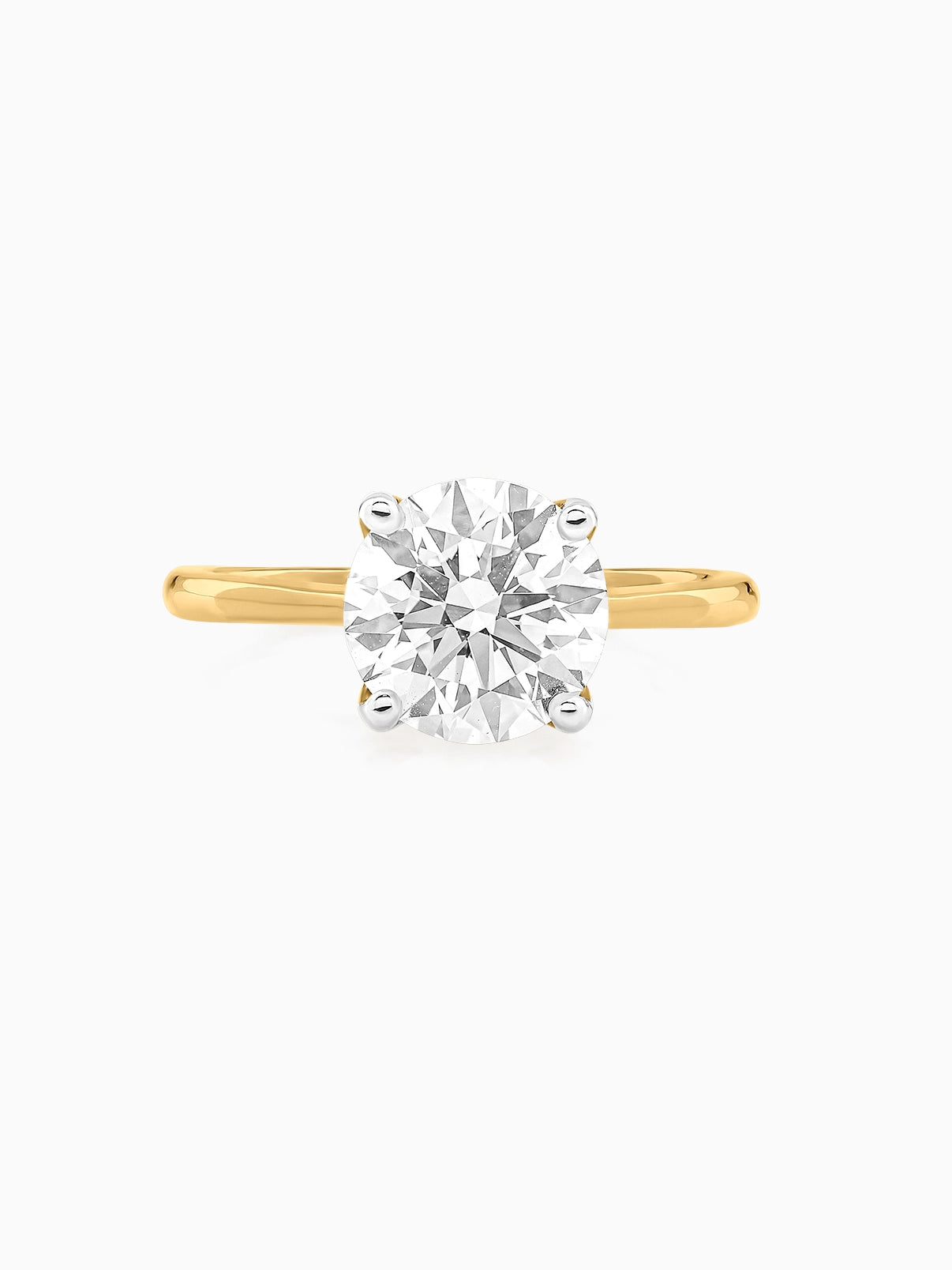 Refined Round Solitaire Ring - Evol Jewels