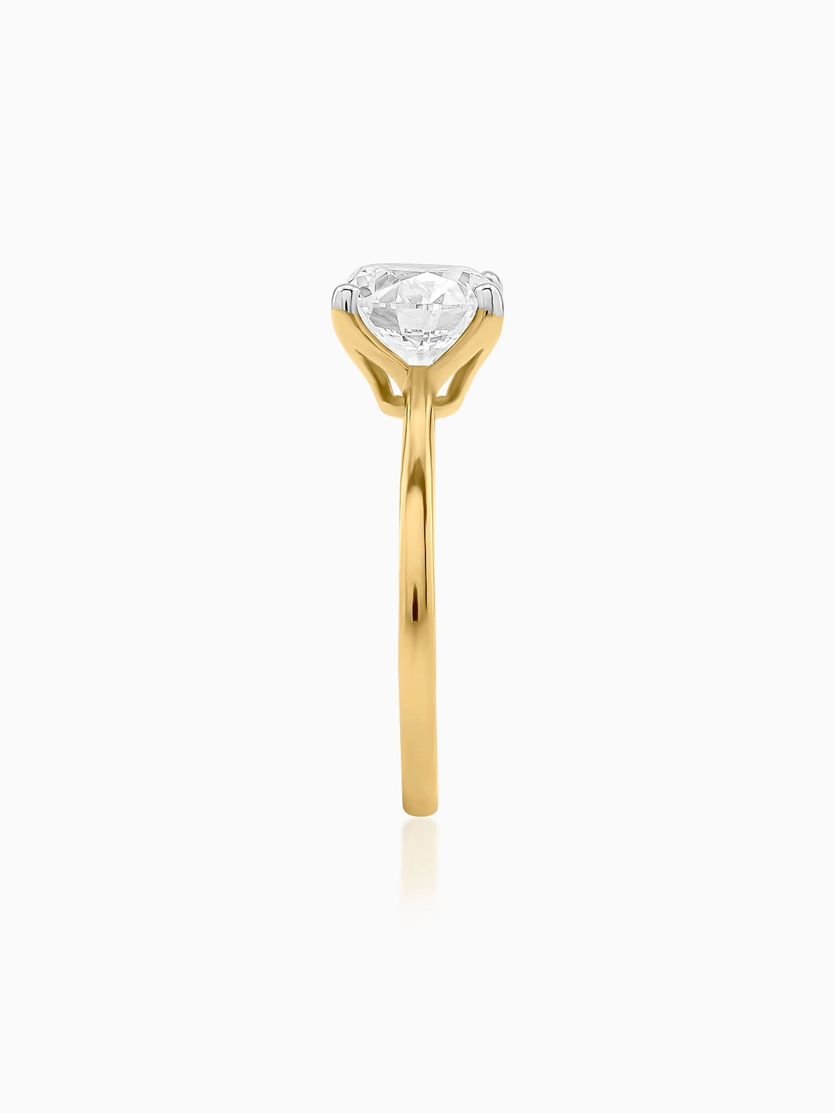 Refined Round Solitaire Ring - Evol Jewels