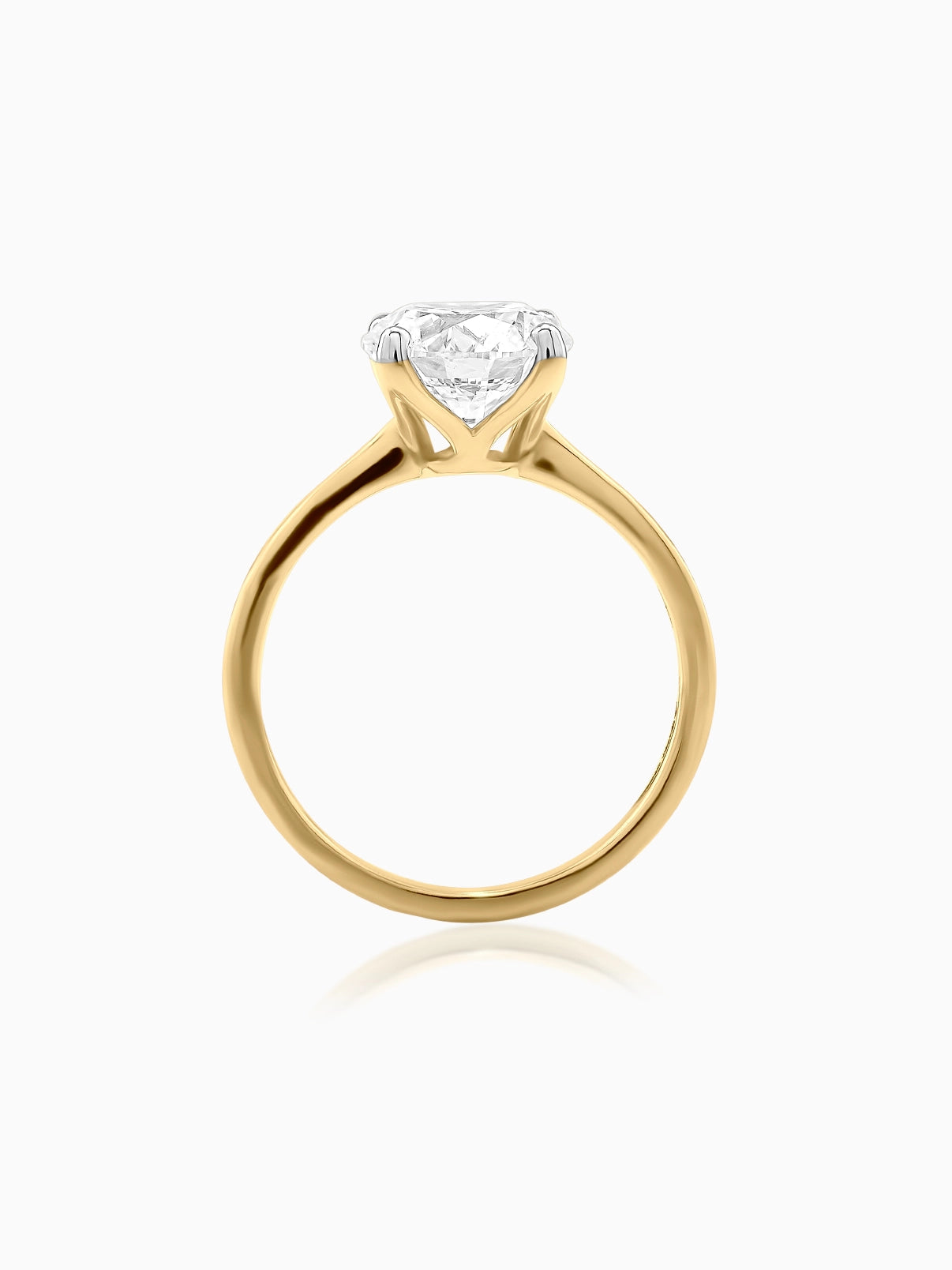 Refined Round Solitaire Ring - Evol Jewels