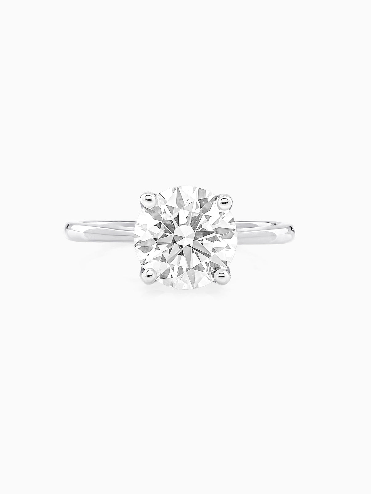 Refined Round Solitaire Ring - Evol Jewels