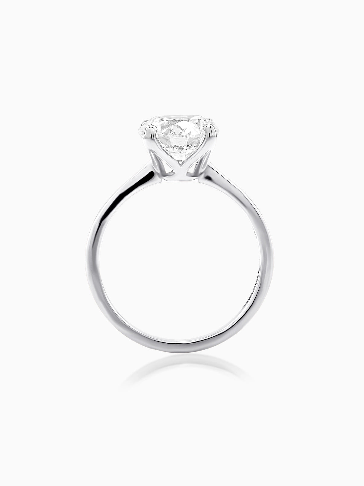 Refined Round Solitaire Ring - Evol Jewels