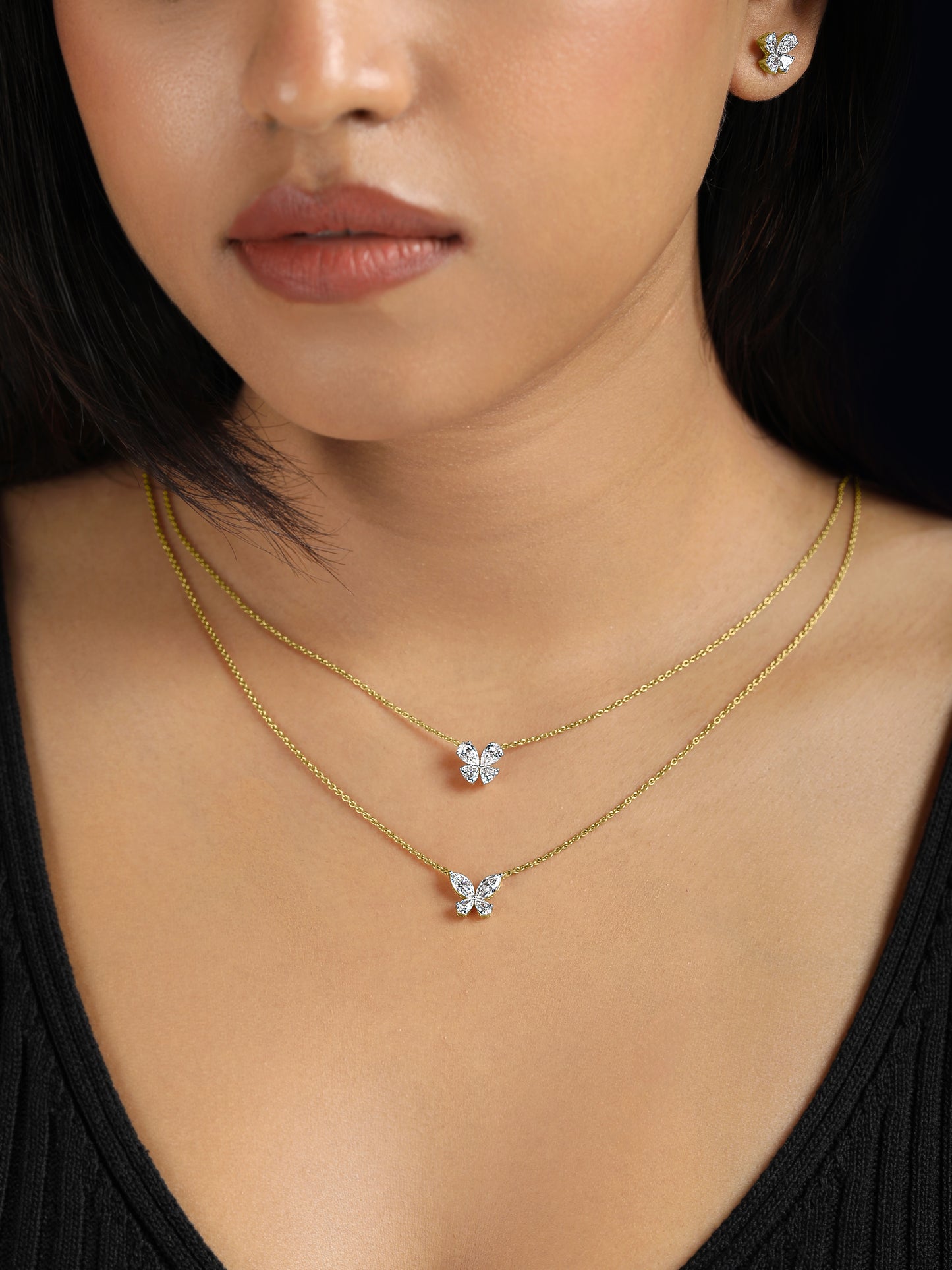 Butterfly Diamond Studs