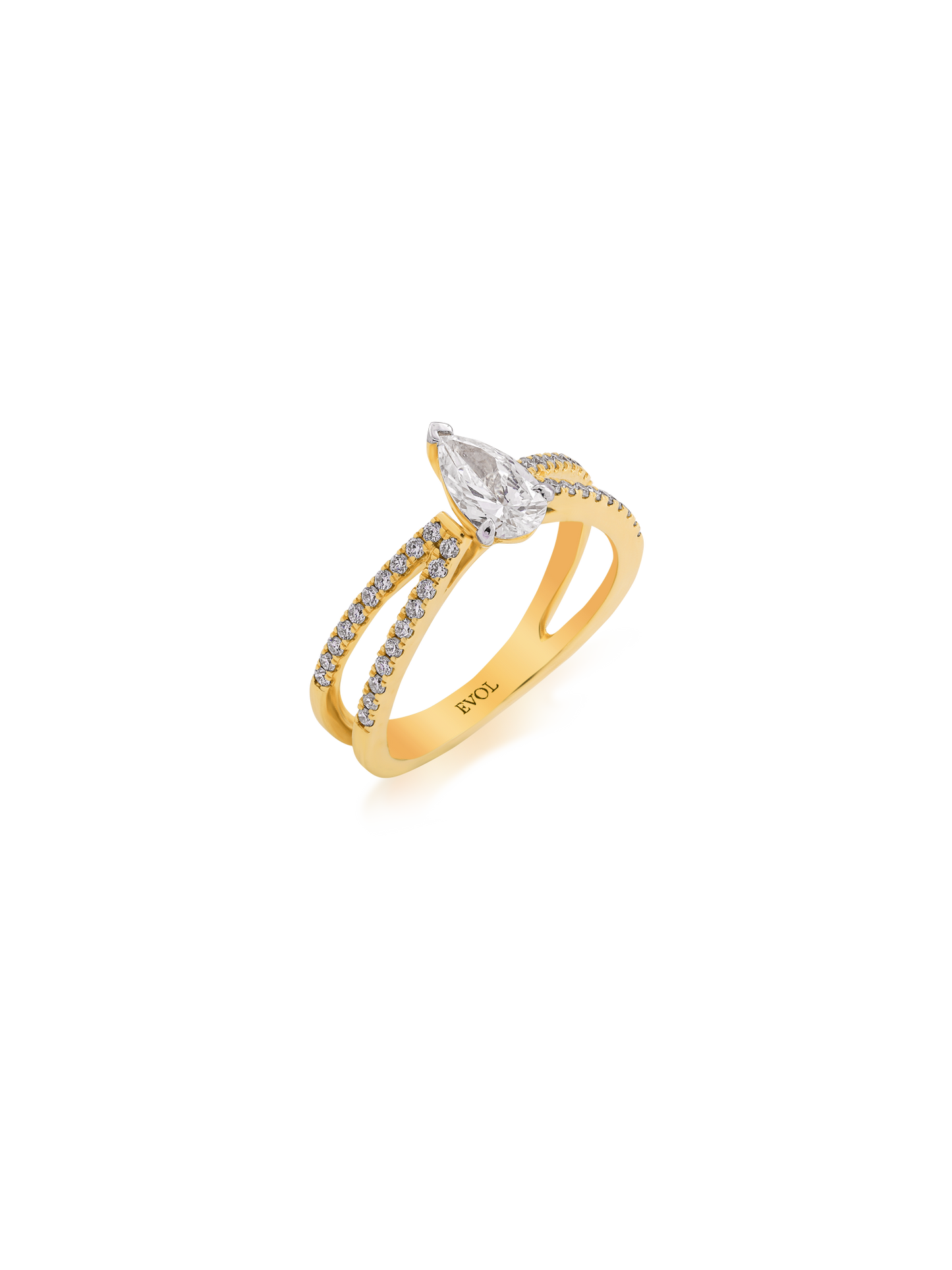 Celeste Split Band Diamond Ring