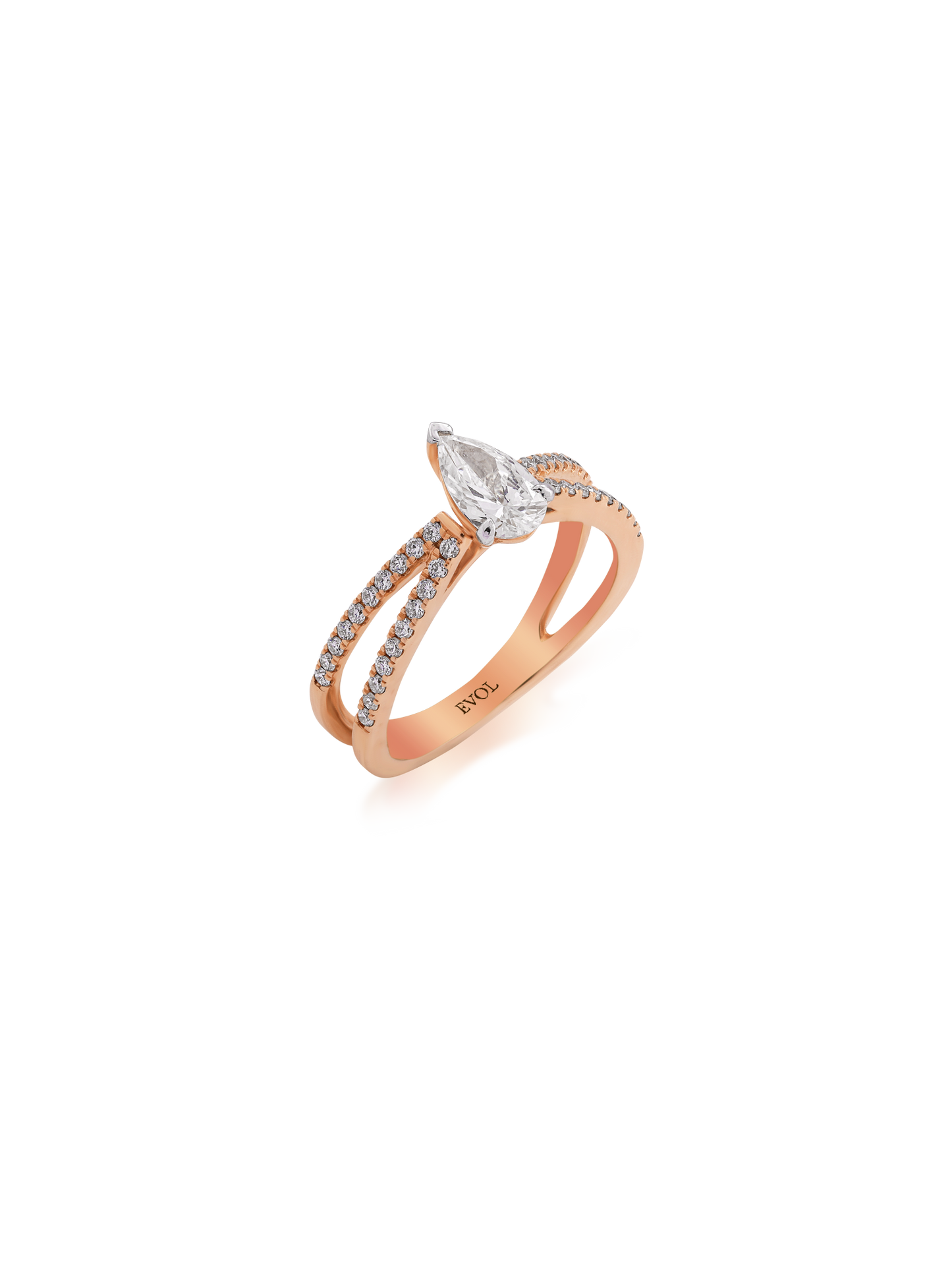 Celeste Split Band Diamond Ring