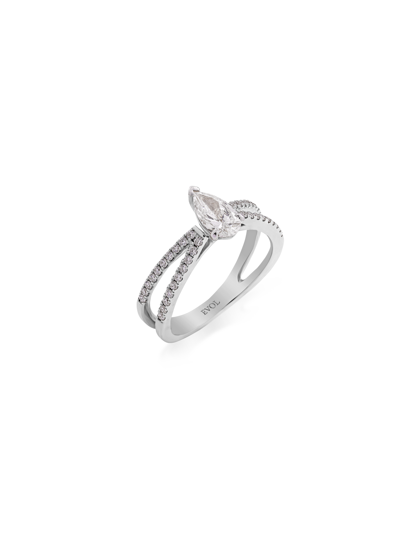 Celeste Split Band Diamond Ring