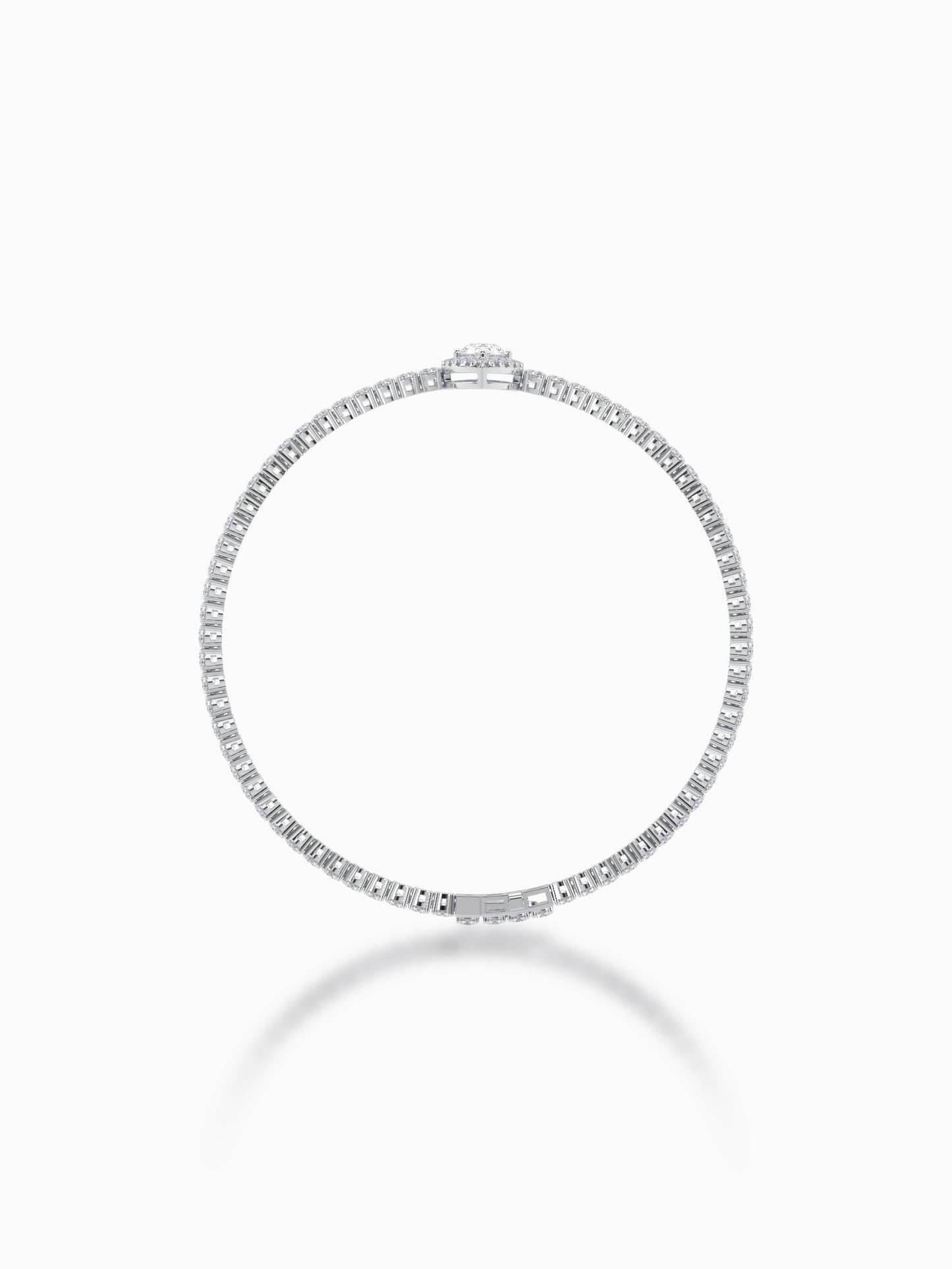 Pout Diamond Tennis Bracelet