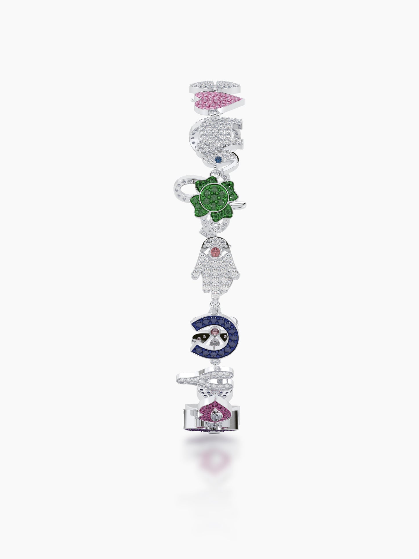 Modern Multi-Motif Diamond Bracelet