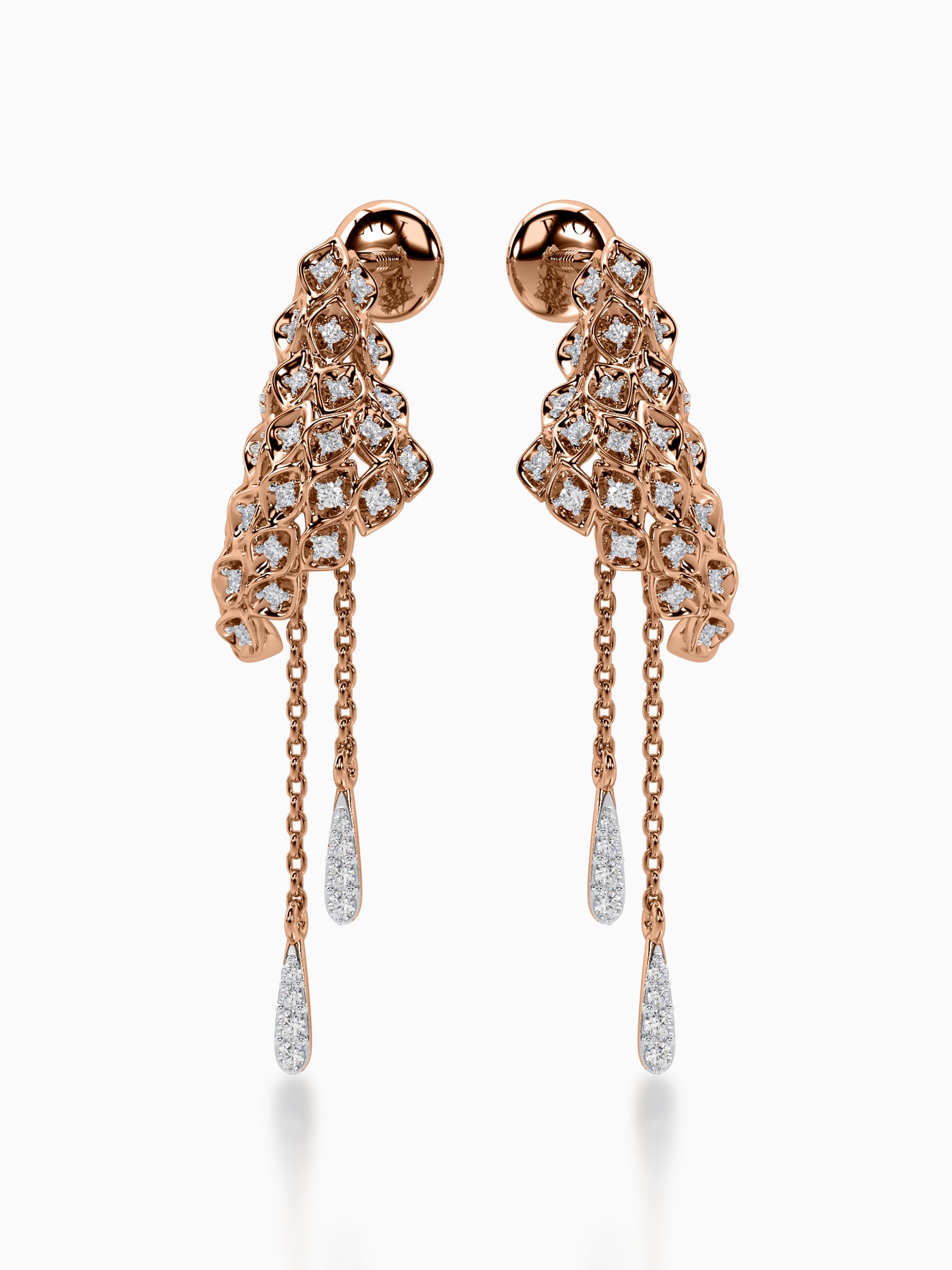 Sunlit serenade diamond earrings