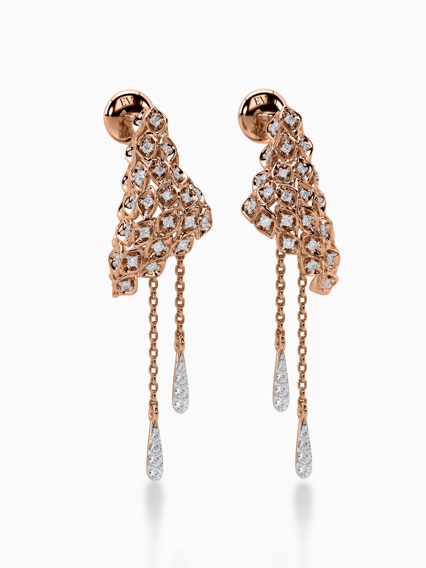 Sunlit serenade diamond earrings