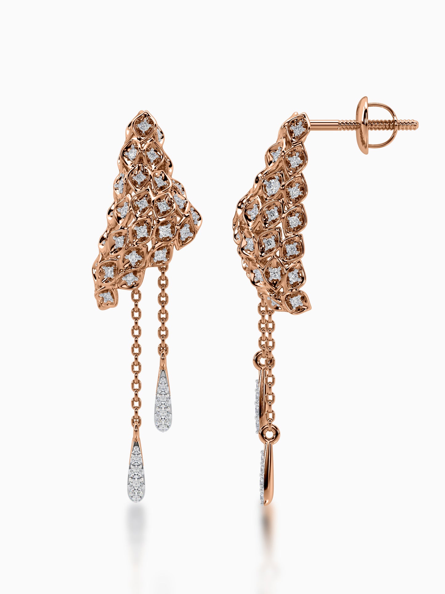 Sunlit serenade diamond earrings