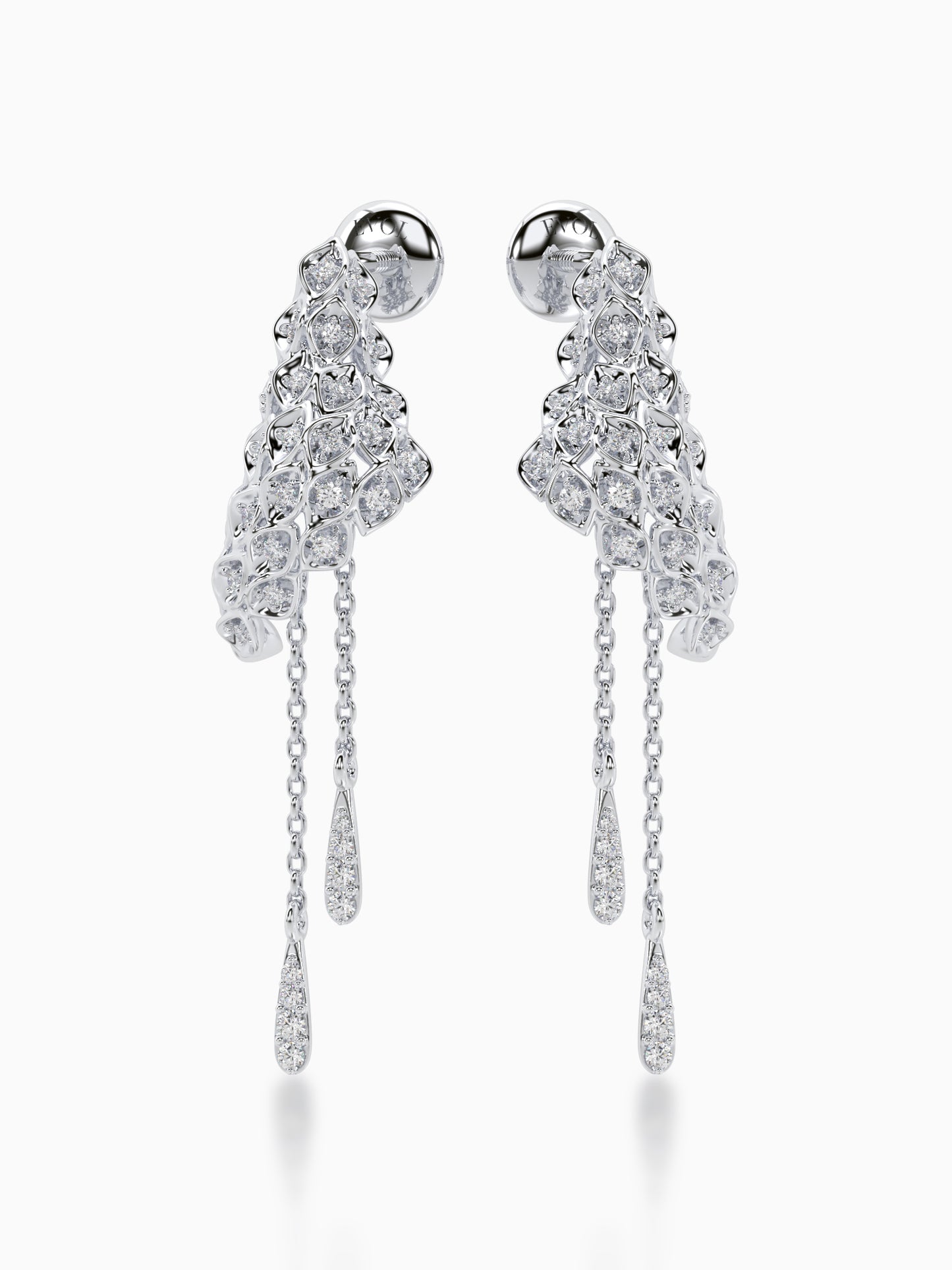 Sunlit serenade diamond earrings