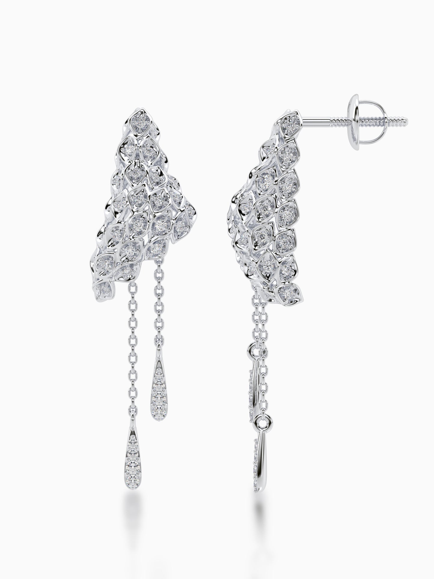 Sunlit serenade diamond earrings