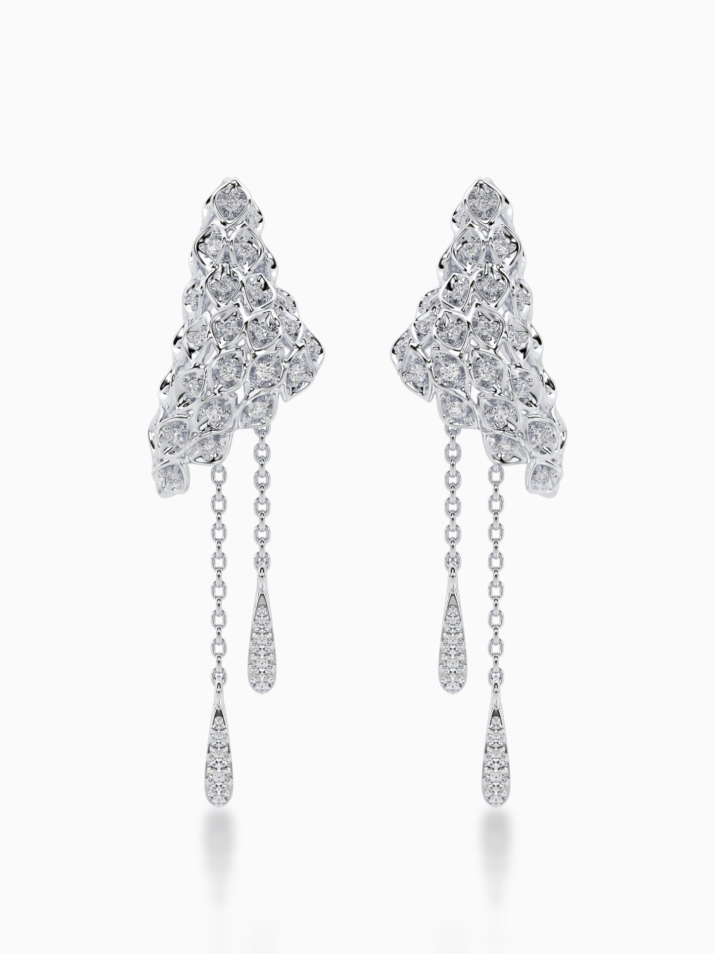 Sunlit serenade diamond earrings