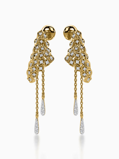 Sunlit serenade diamond earrings