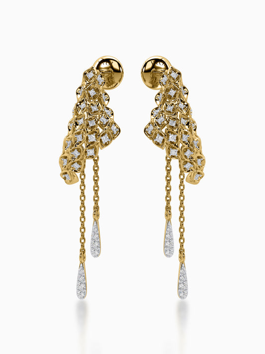 Sunlit serenade diamond earrings