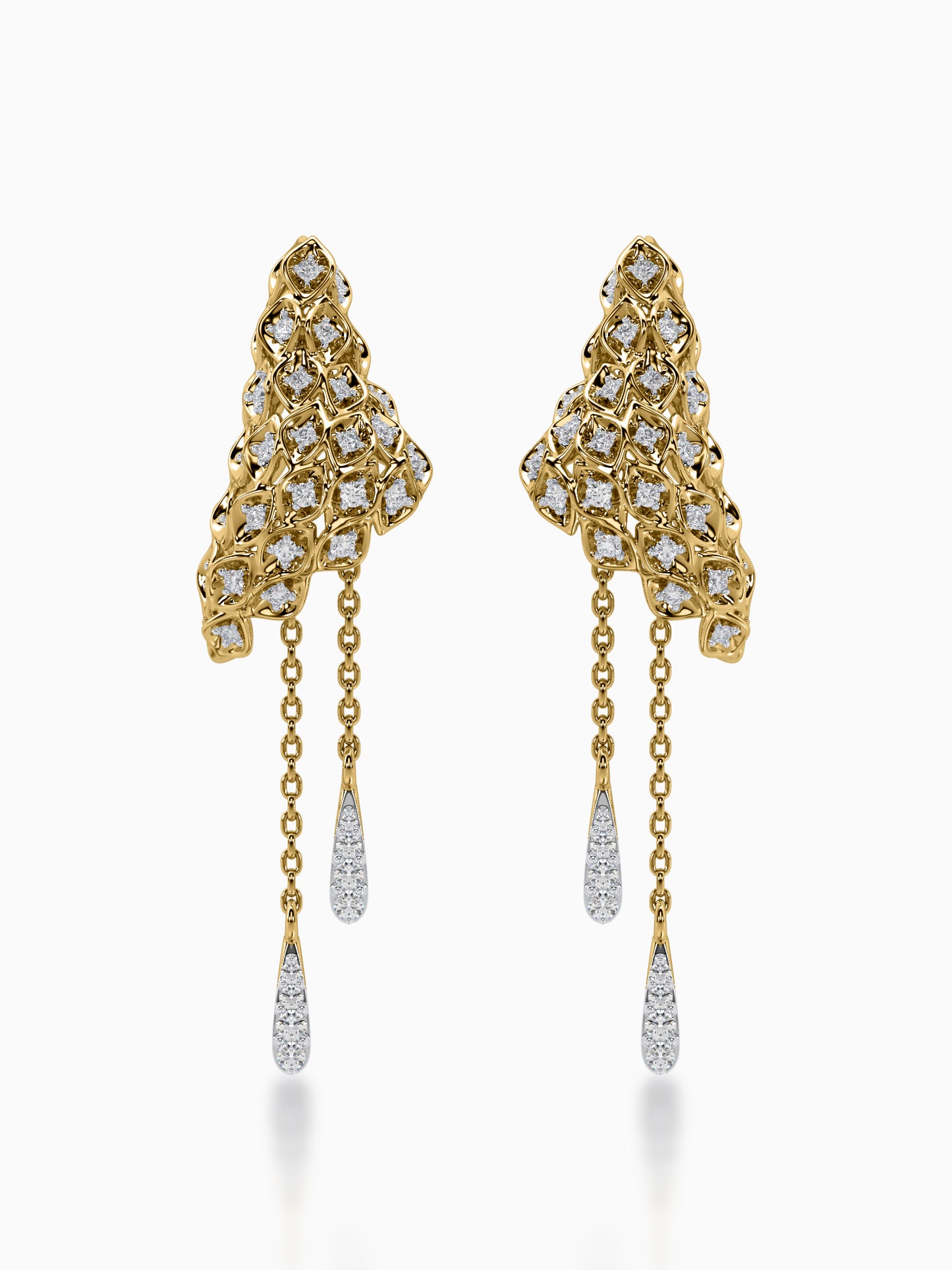 Sunlit serenade diamond earrings