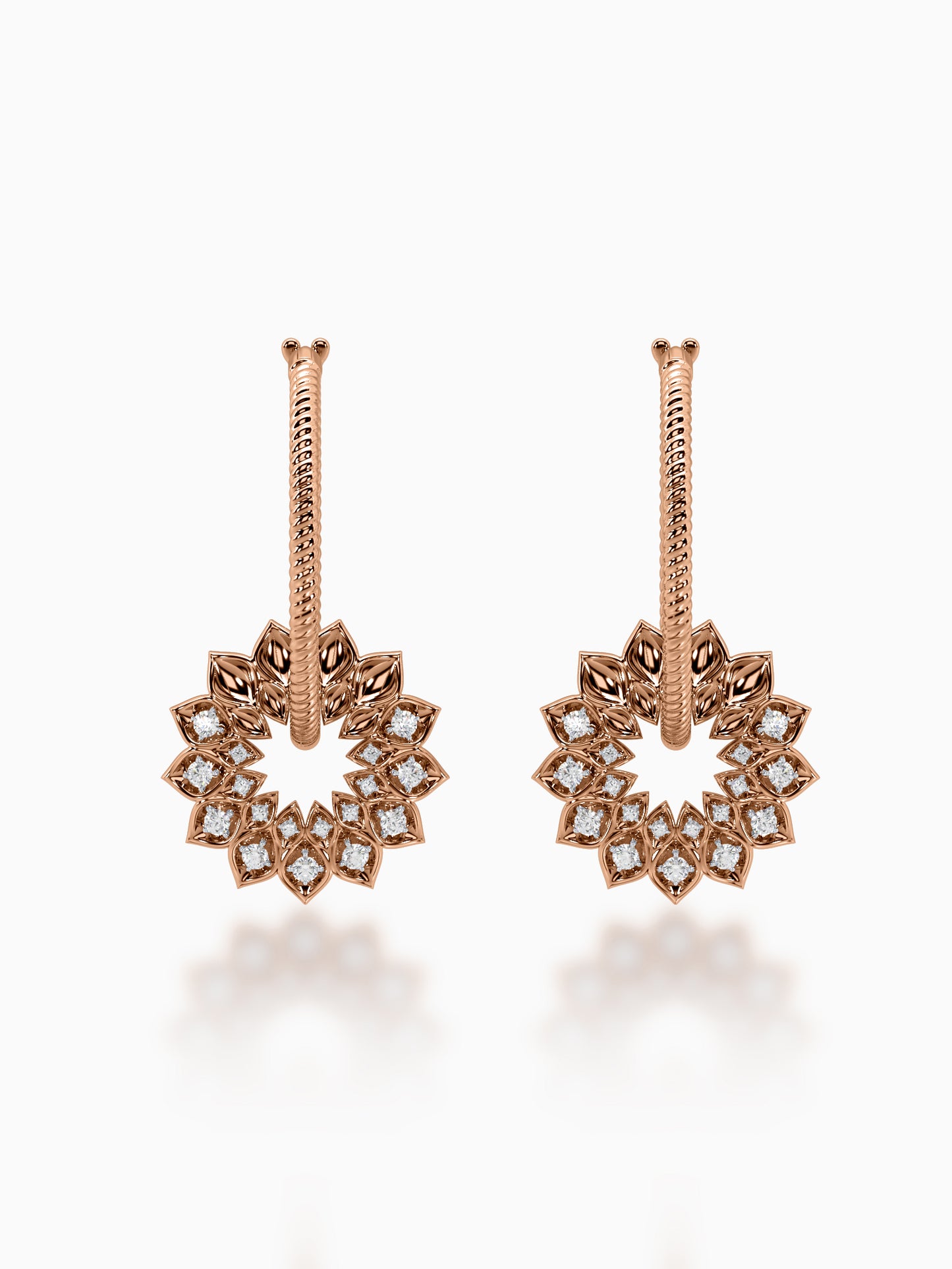 Sunburst Diamond Earrings