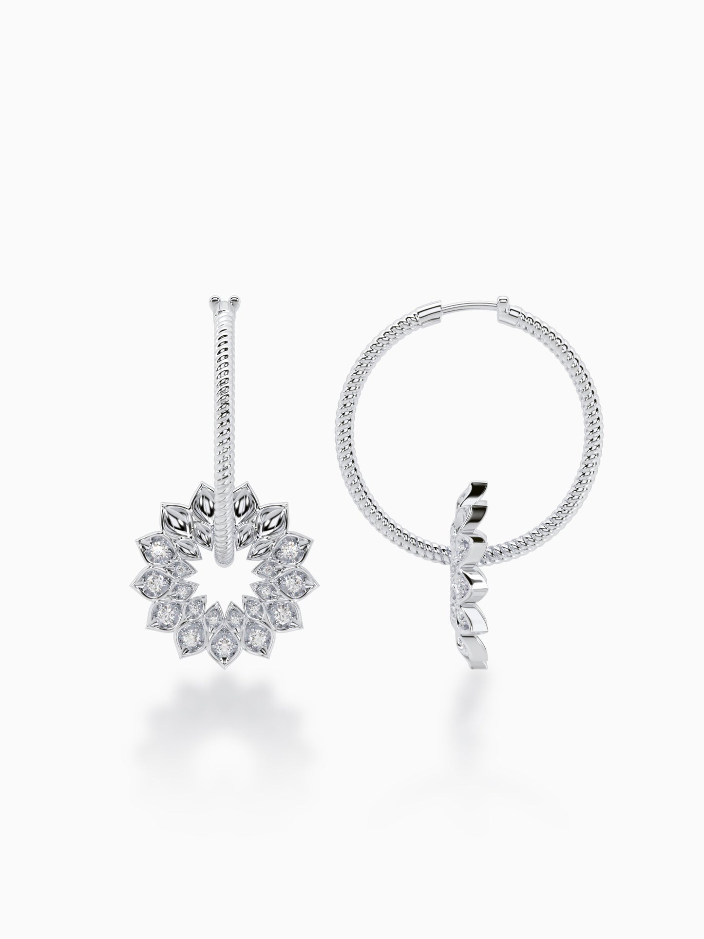 Sunburst Diamond Earrings