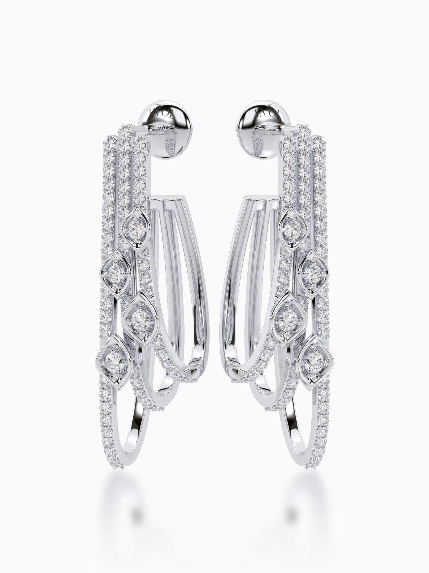 Rococo Diamond Earrings