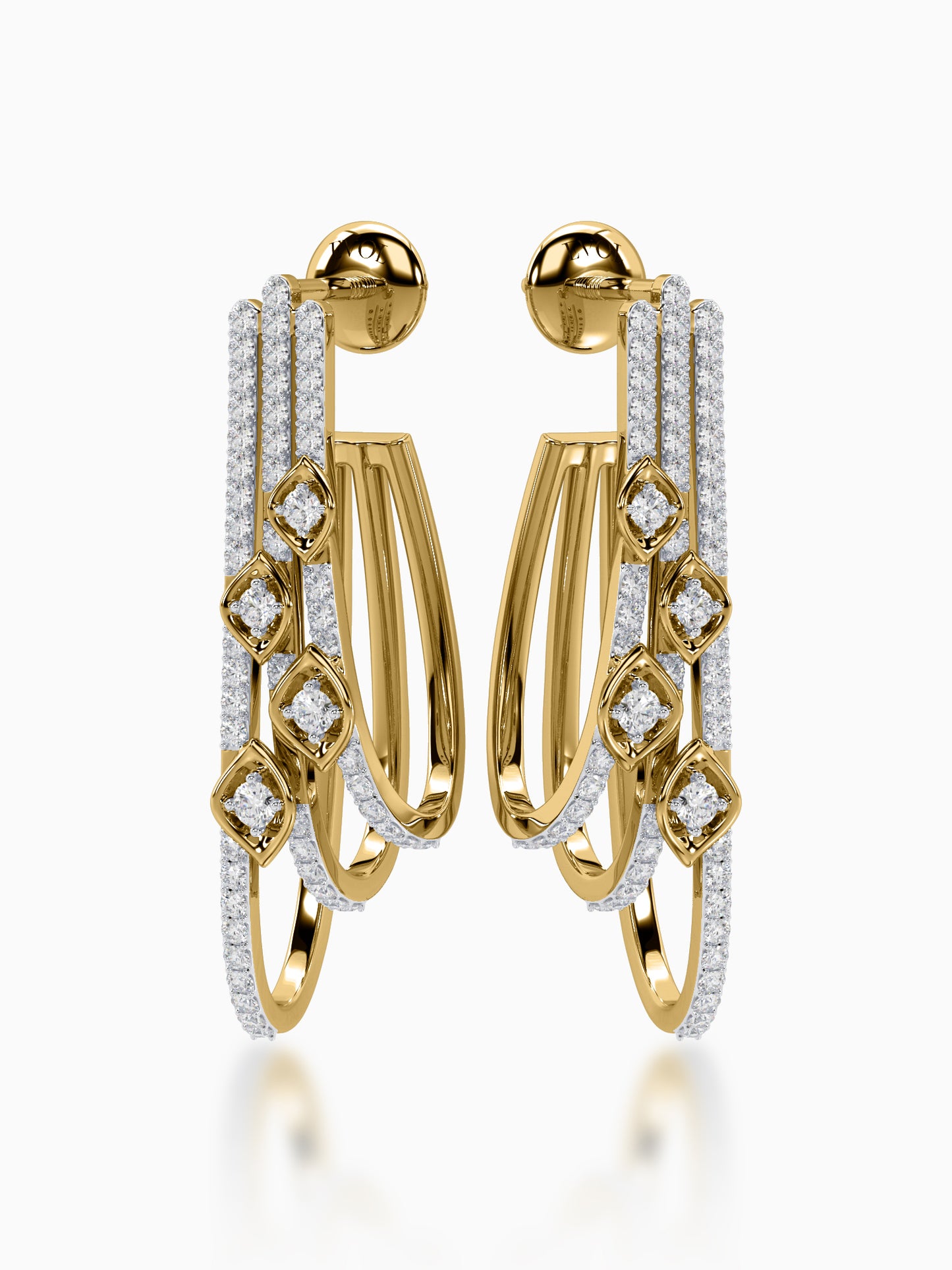 Rococo Diamond Earrings