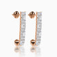 Crystaline diamond earrings