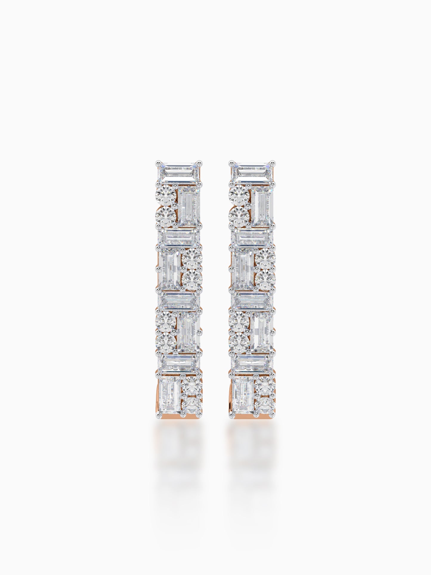 Crystaline diamond earrings