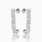 Crystaline diamond earrings