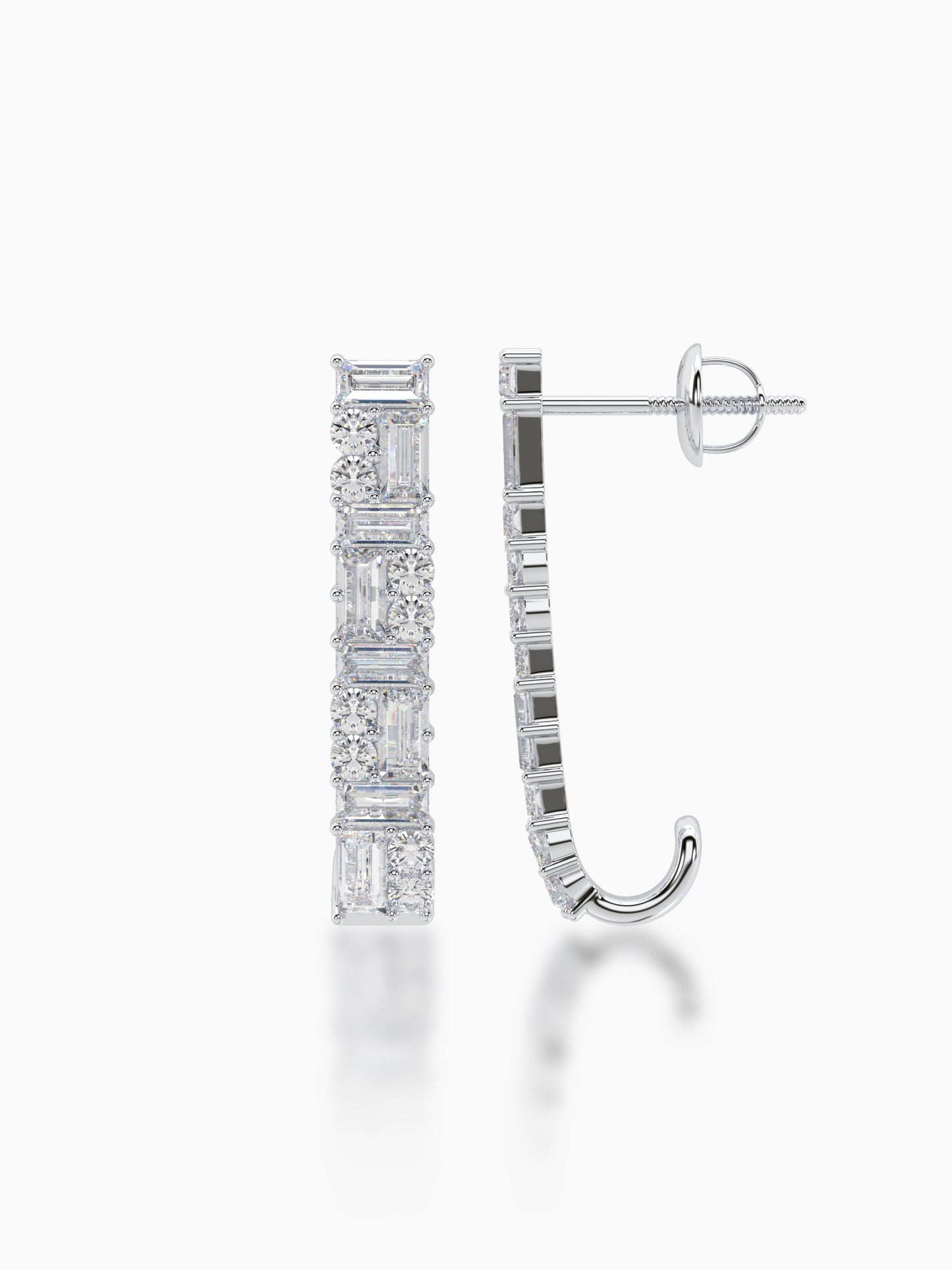 Crystaline diamond earrings