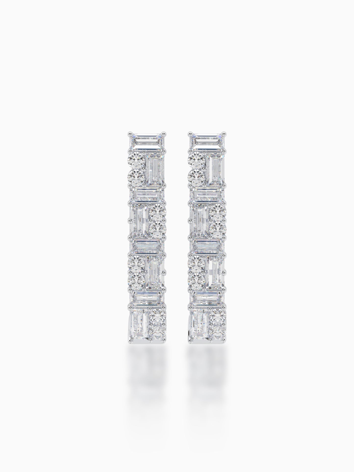 Crystaline diamond earrings