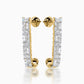 Crystaline diamond earrings