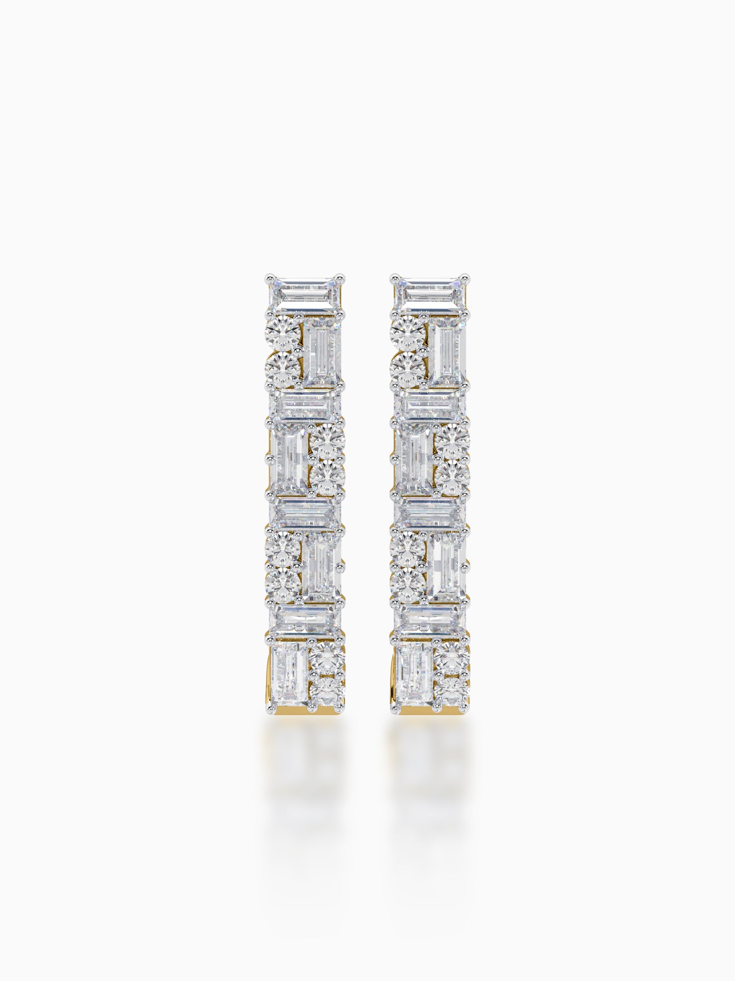 Crystaline diamond earrings