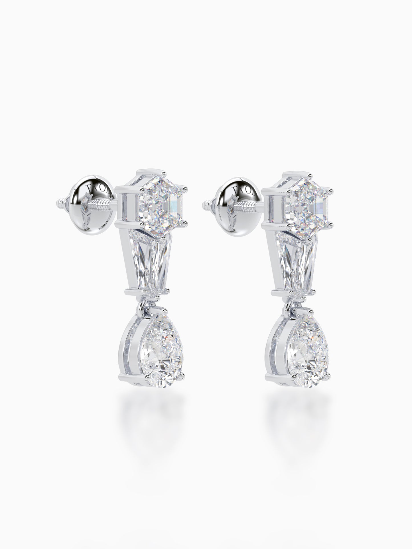 Polygon Passion Diamond Earrings