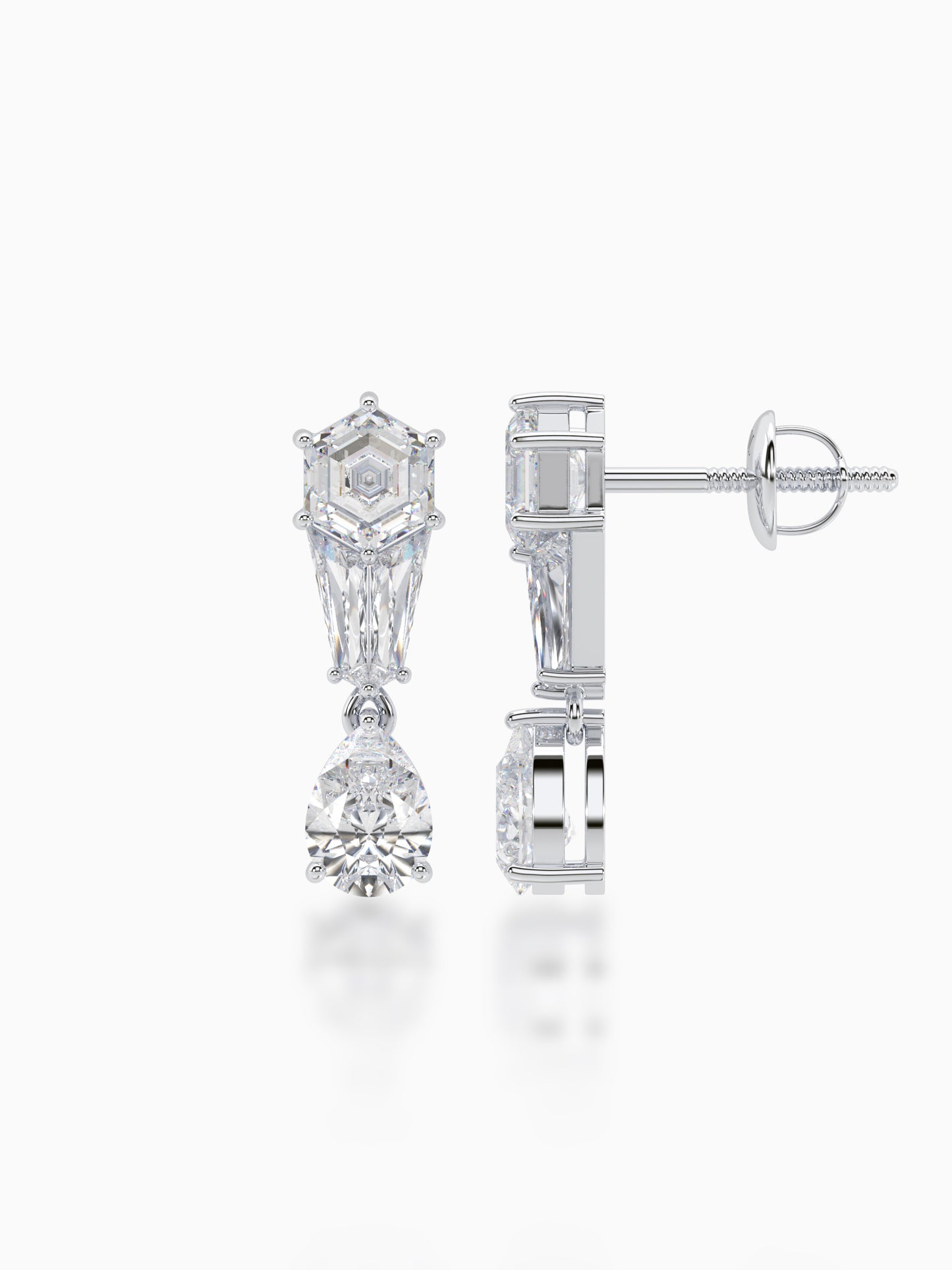 Polygon Passion Diamond Earrings