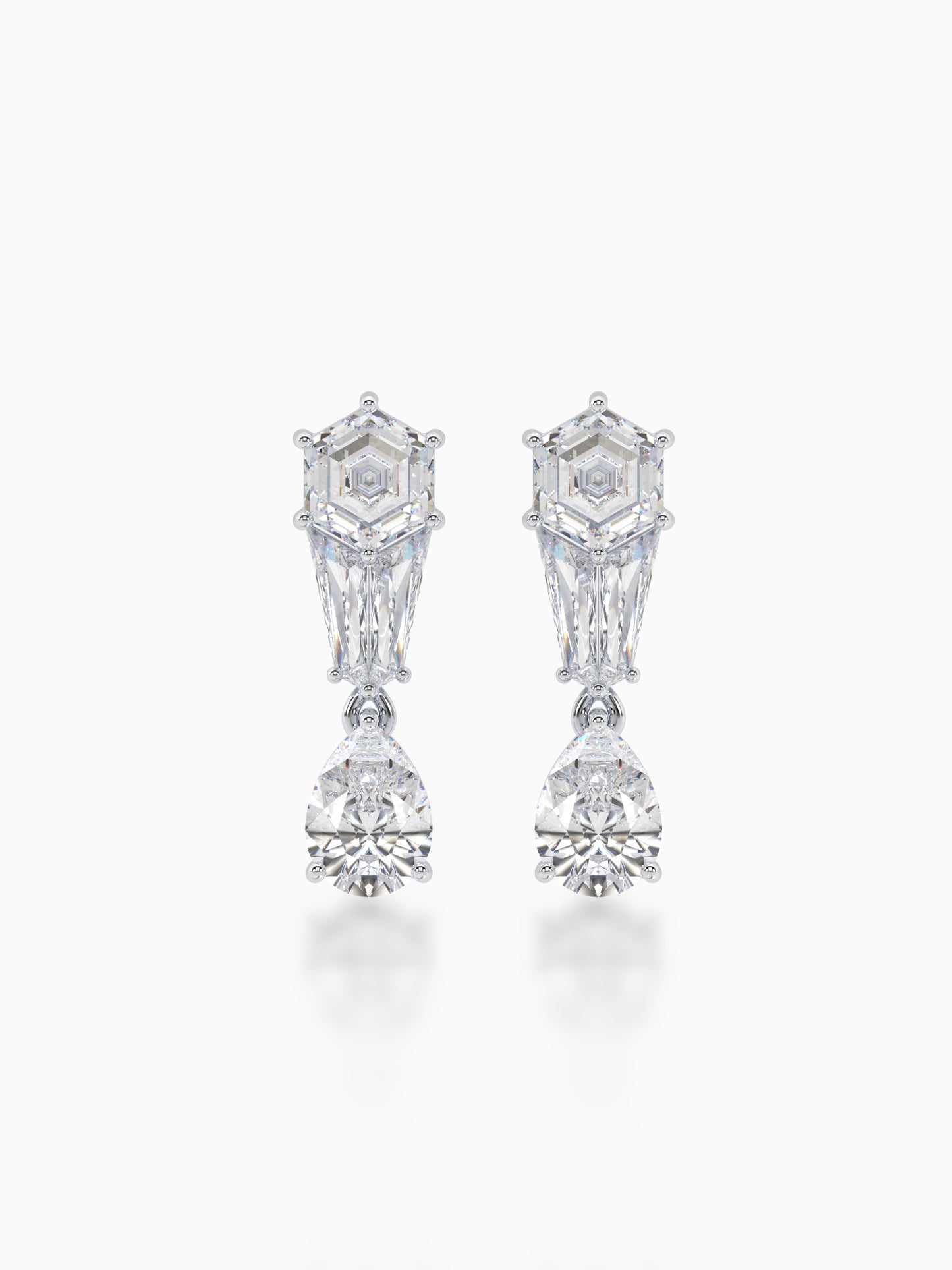 Polygon Passion Diamond Earrings