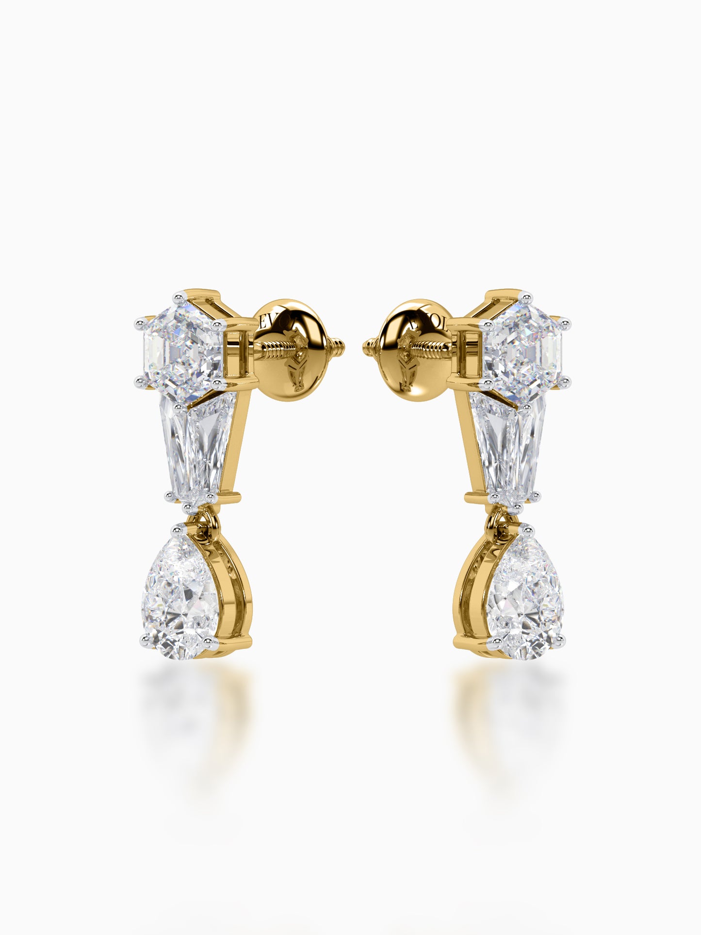 Polygon Passion Diamond Earrings